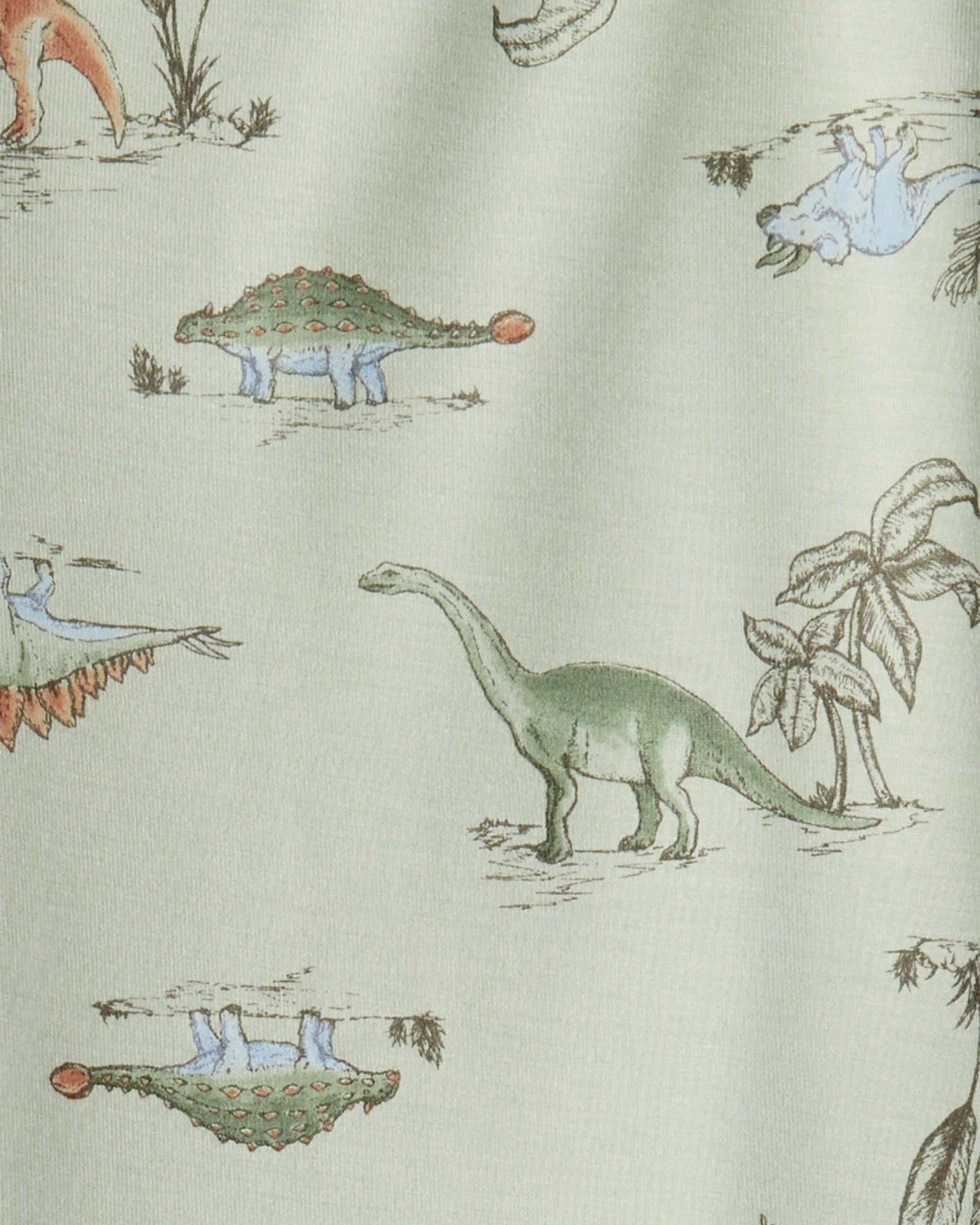Boy Dinosaur Print PurelySoft Long-Sleeve 2-Piece Pajamas Gallery