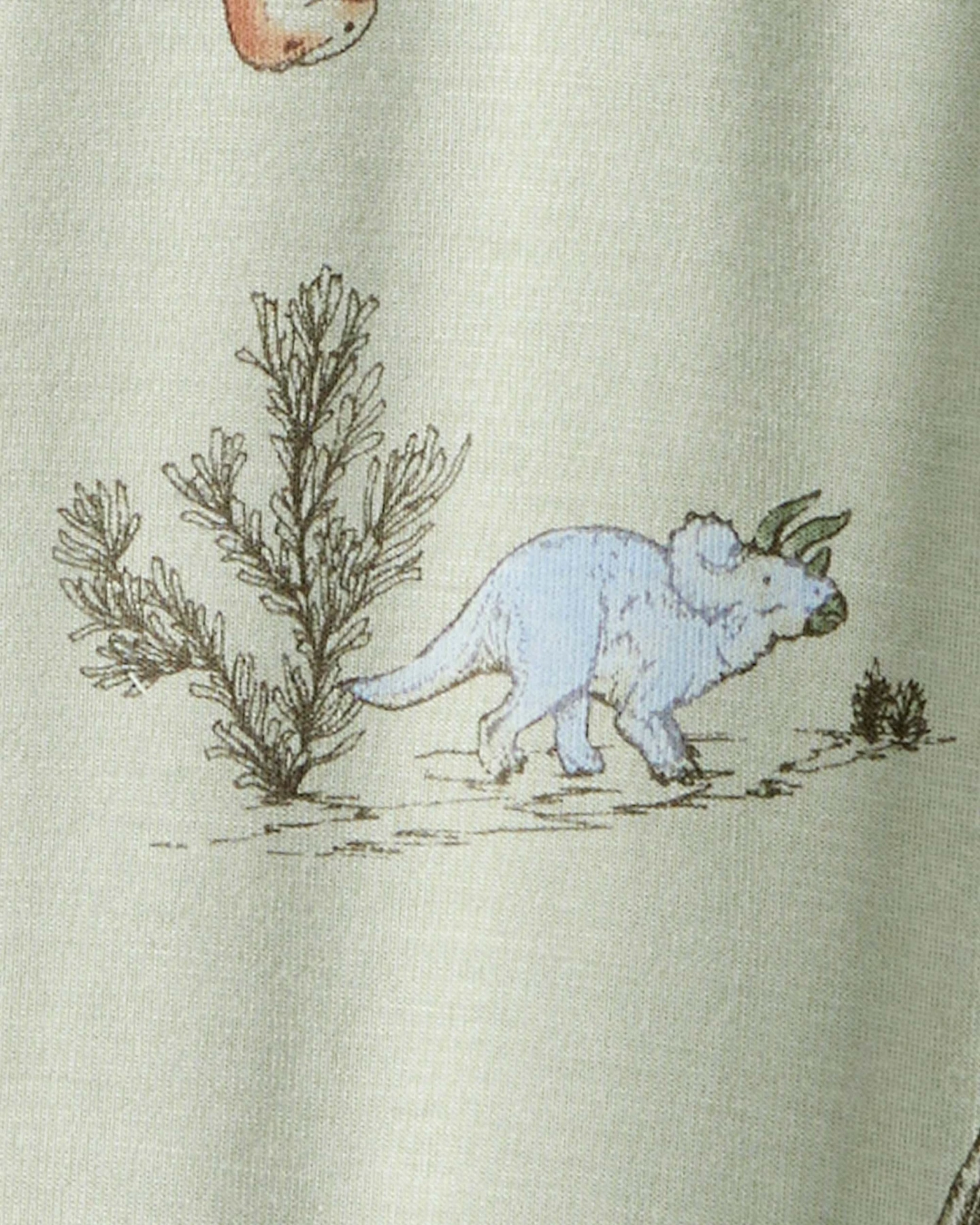 Dinosaur Print PurelySoft Long-Sleeve 2-Way Zip 1-Piece Pajamas  Gallery