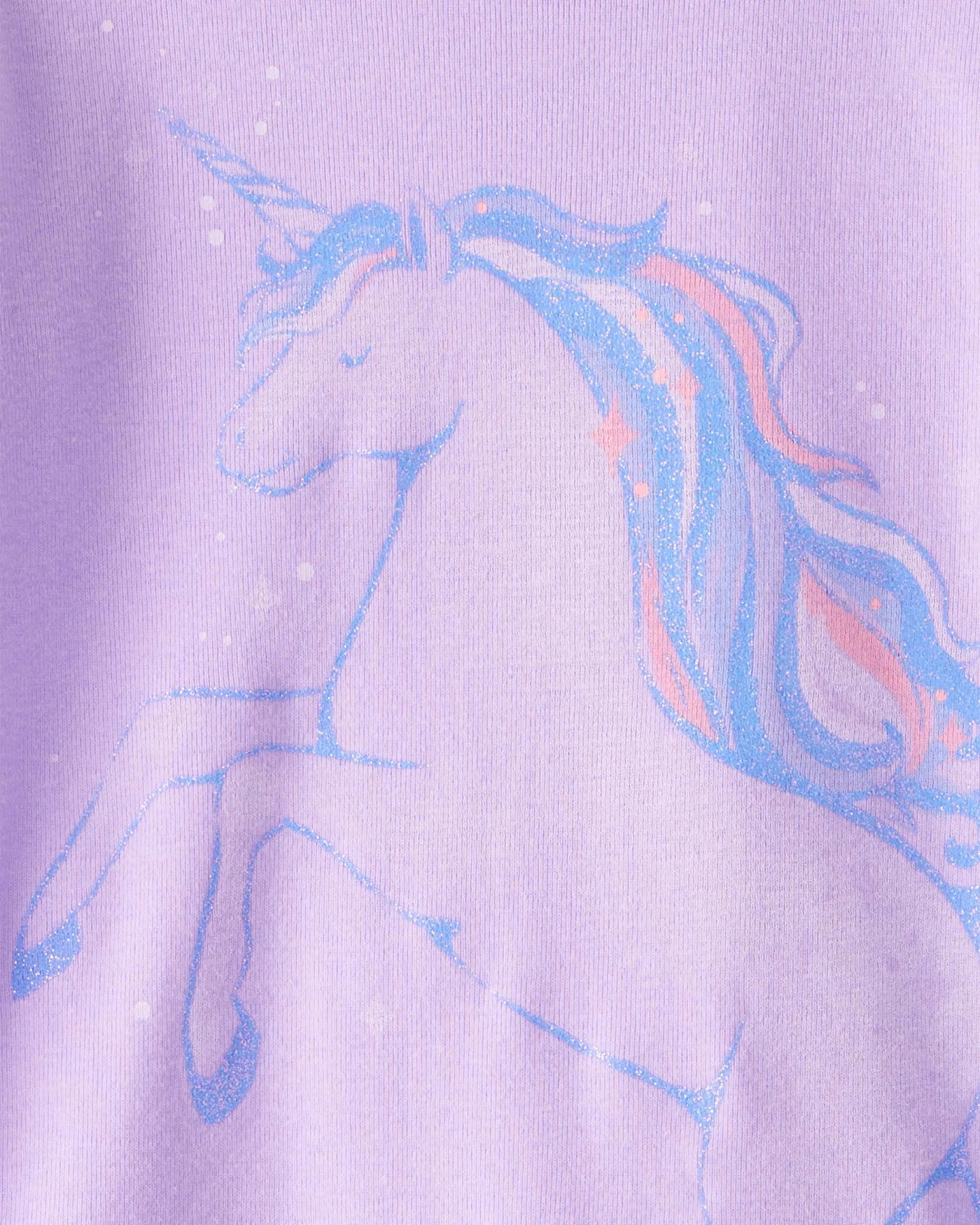 Unicorn Print Snug Fit Cotton 4-Piece Pajamas Gallery