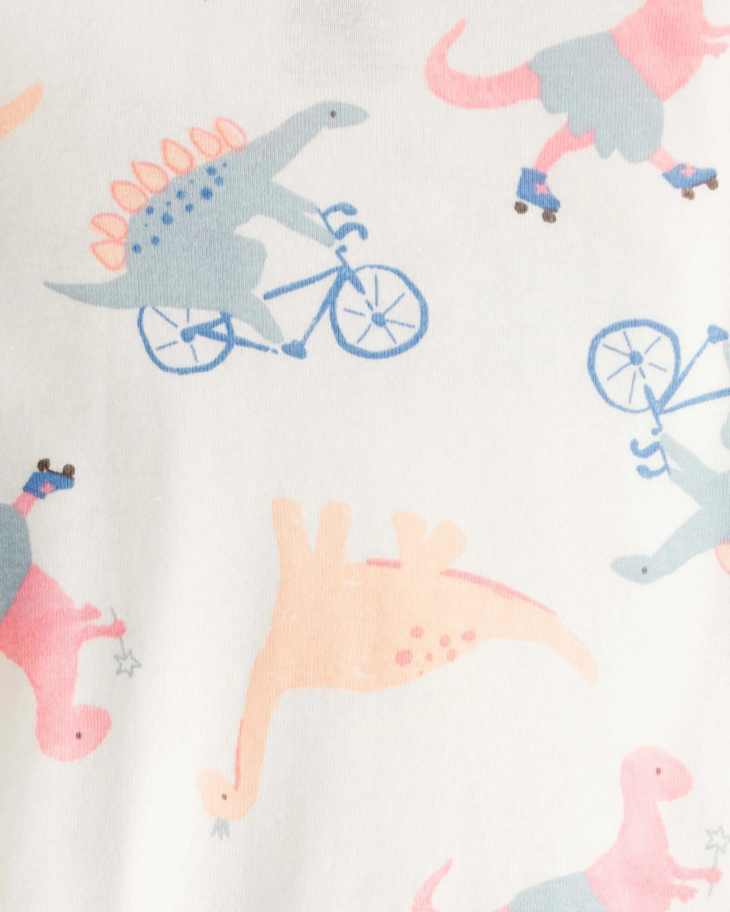 Dinosaur Print 100% Cotton Long-Sleeve 4-Piece Pajamas Gallery