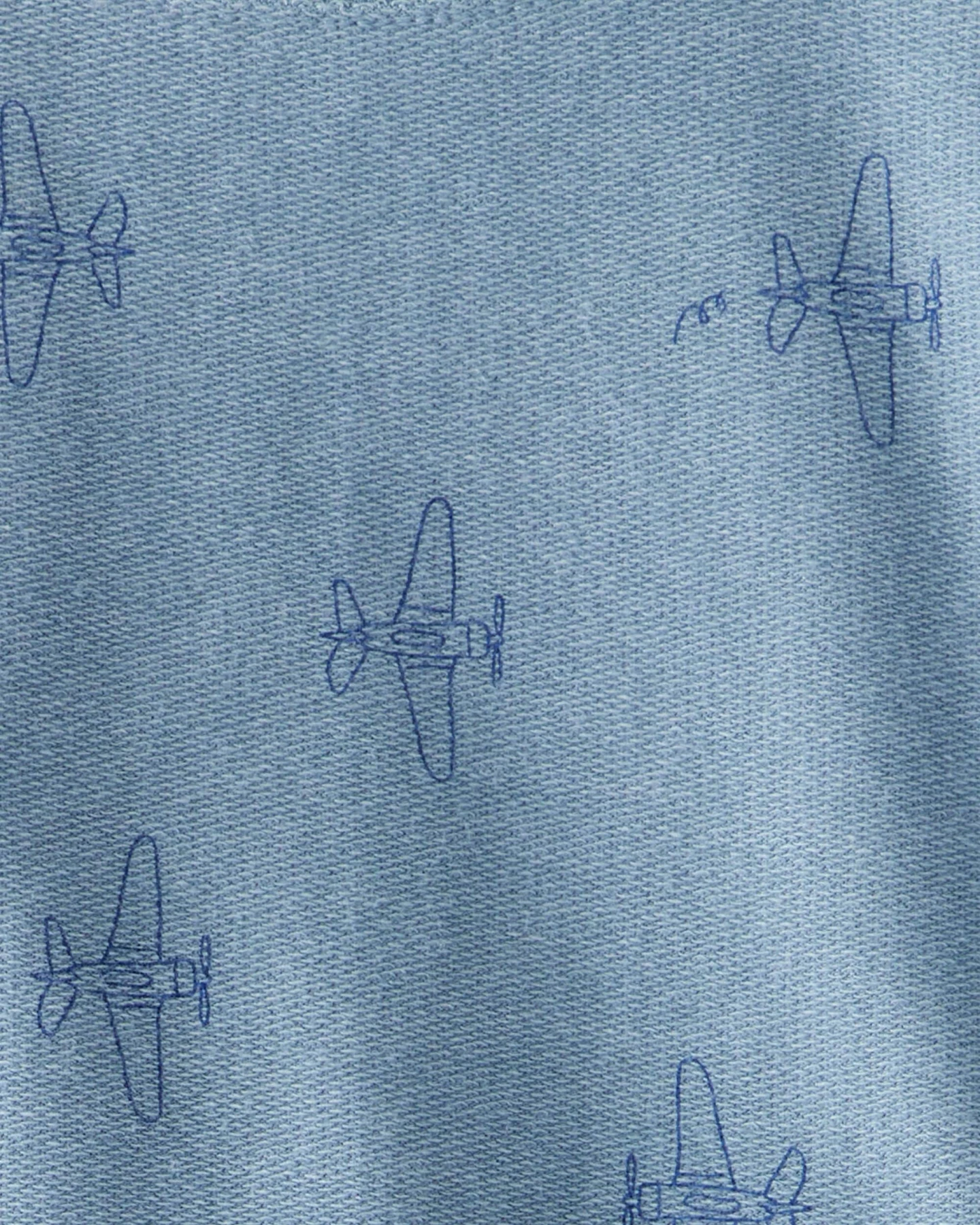 Boy Airplane French Terry Long-Sleeve Tee & Pant Set Gallery