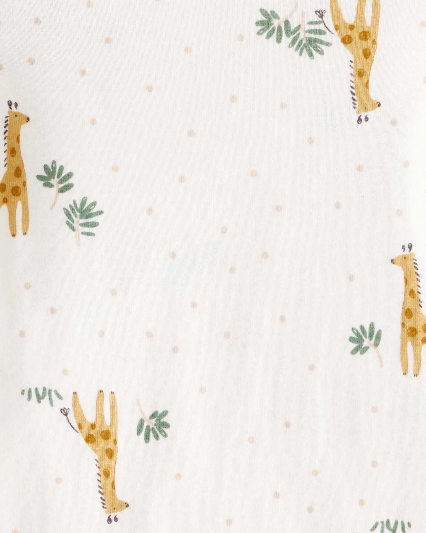 4-Pack Safari Print Cotton Long-Sleeve Multipack Bodysuits Gallery