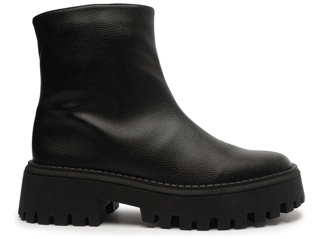 Leather Ankle Boots with a Lug Sole Gallery