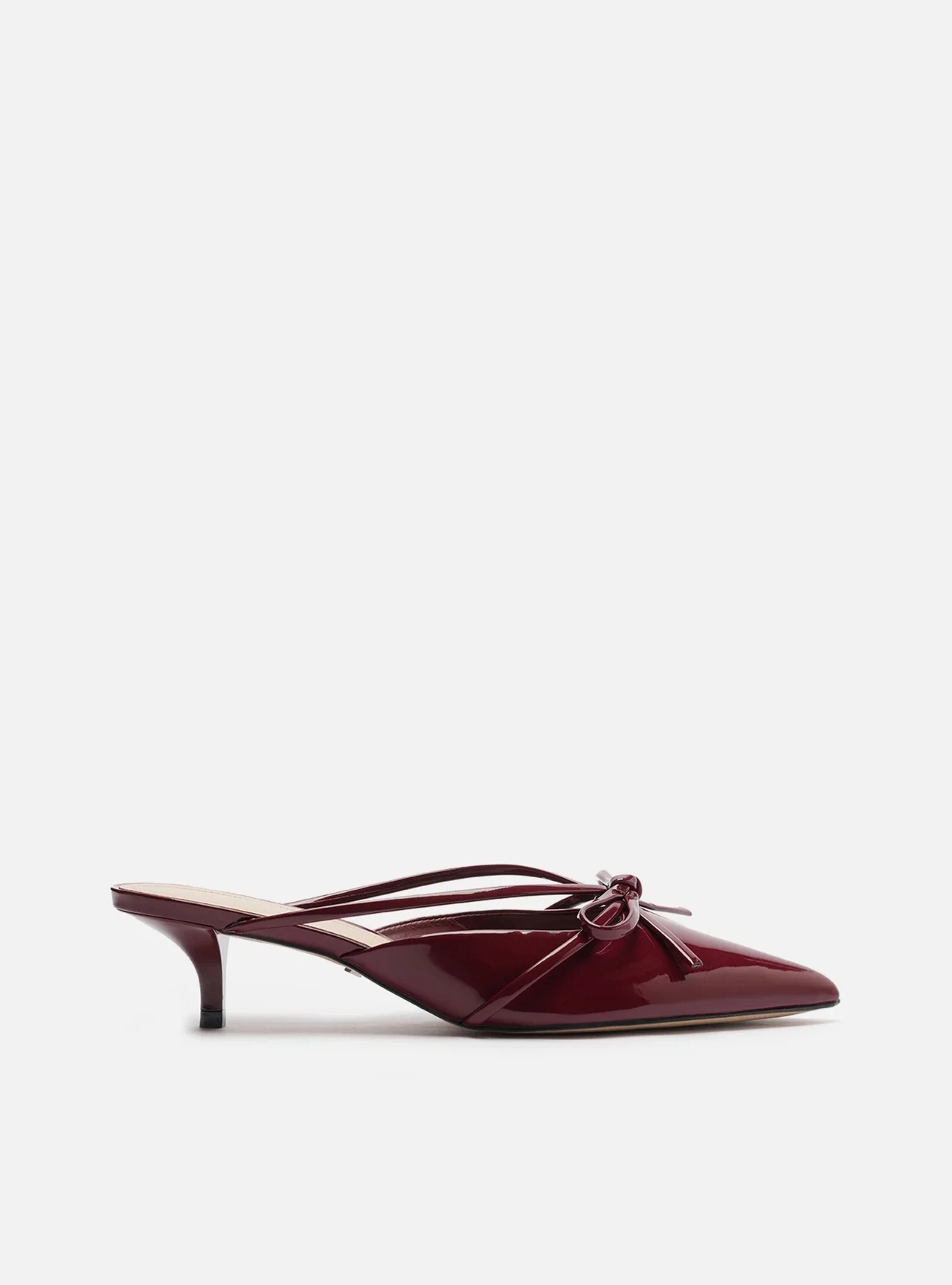 Patent Learher Kitten Heel Mule Gallery