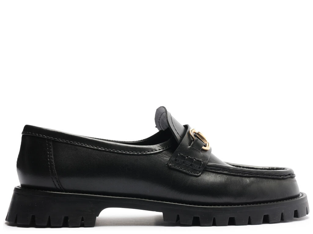 Leather Lug Sole Loafers with Horsebit Detail Gallery