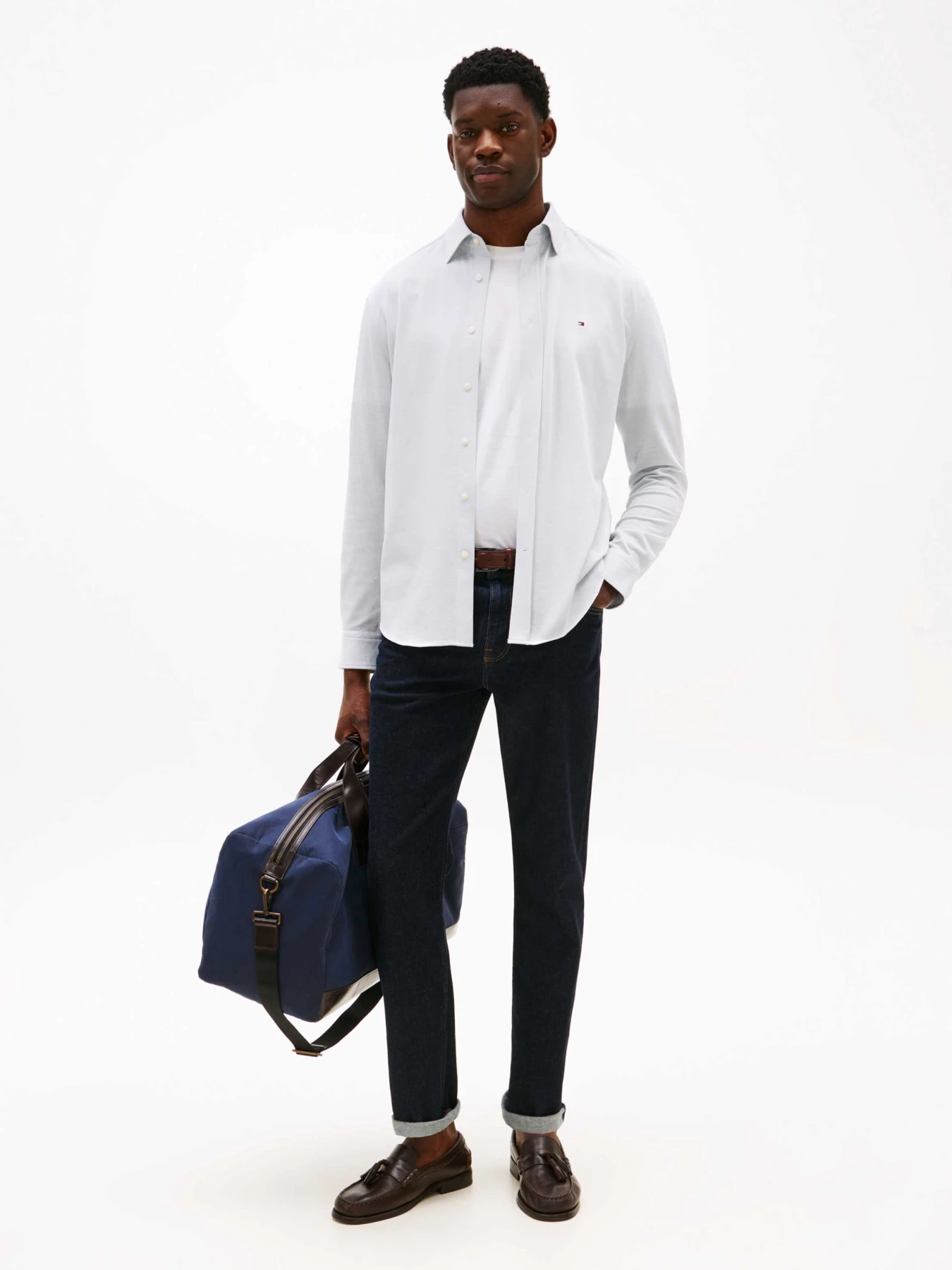 Regular Fit Herringbone Shirt Gallery