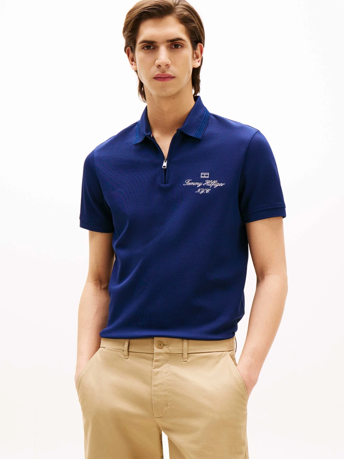 Regular Fit Stretch Cotton Pique Polo Gallery