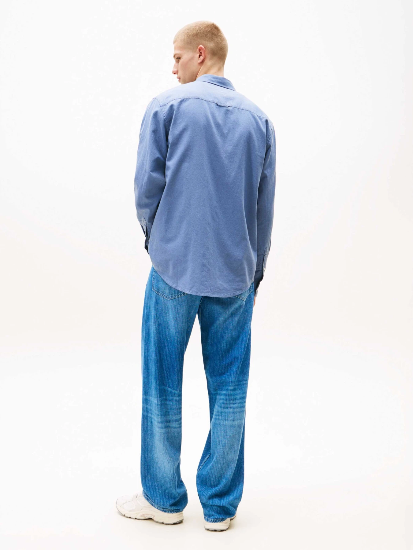 Regular Fit Linen Blend Long Sleeve Shirt Gallery