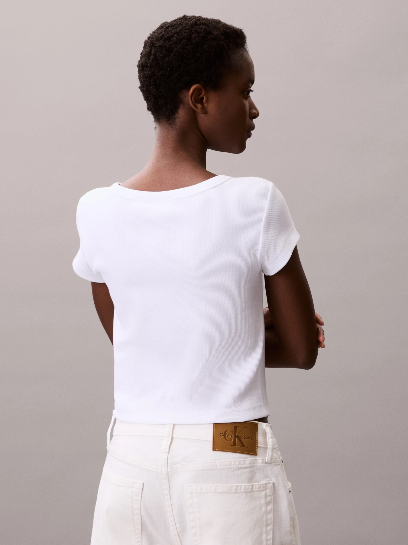 Rib Short Sleeve T-Shirt Gallery