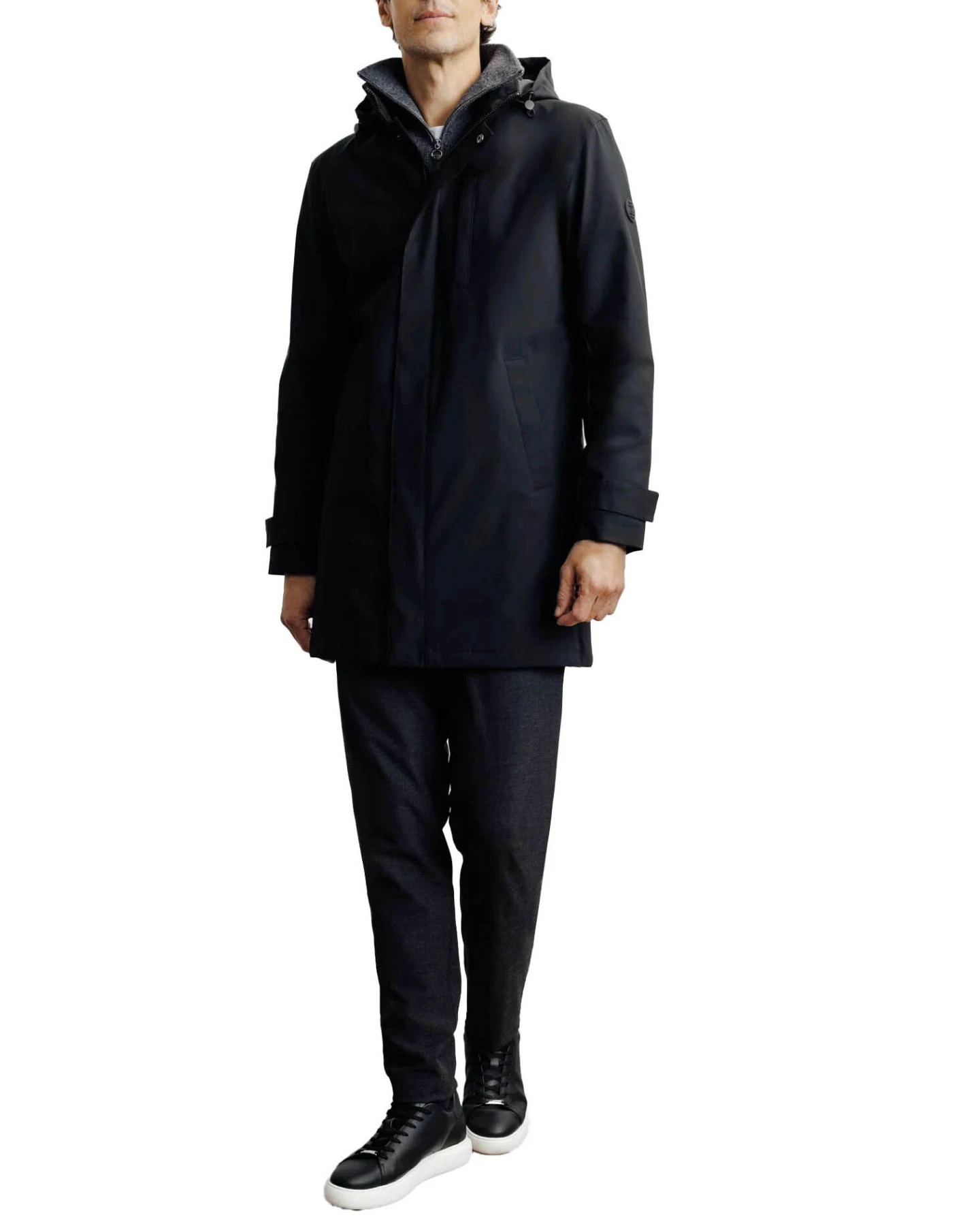 Lightweight parka with Removable hood Gallery