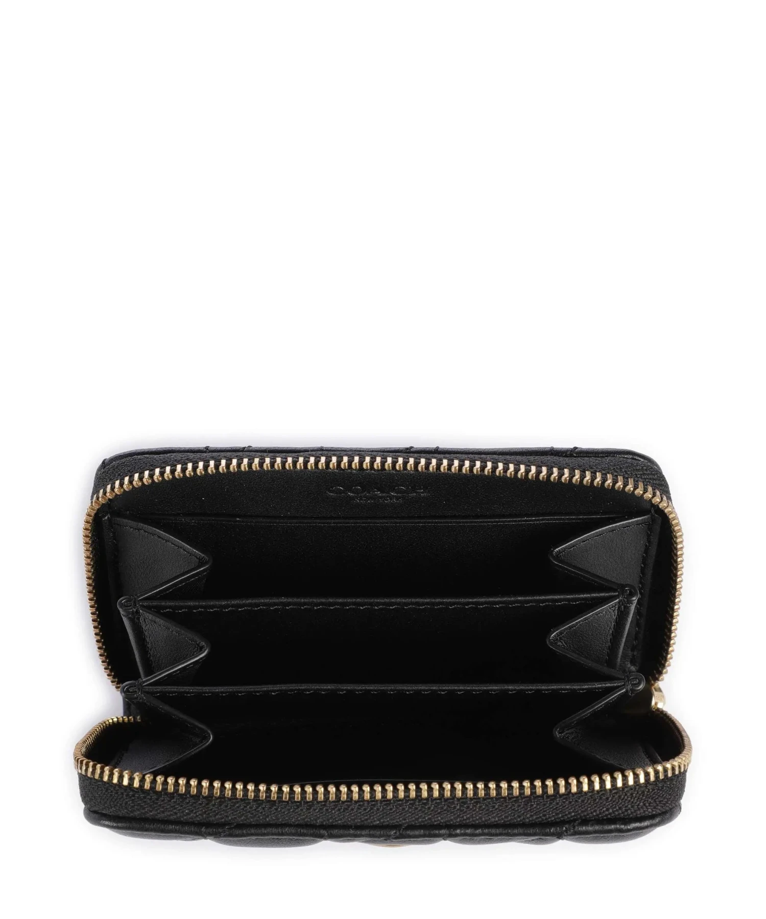 Essential small zip around card case with pillow quilting Gallery