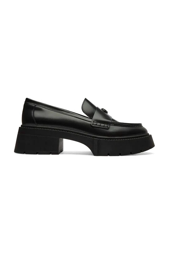 Leah platform leather loafers Gallery