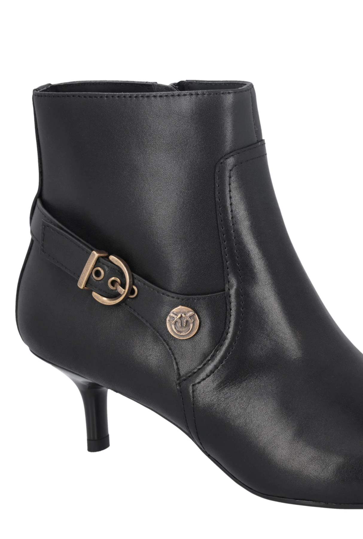 Leather Ankle Boot with Buckle Detail Gallery