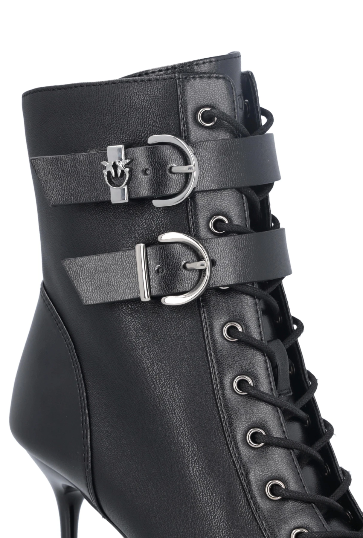 Pointed-Toe Heeled Leather Boots Gallery