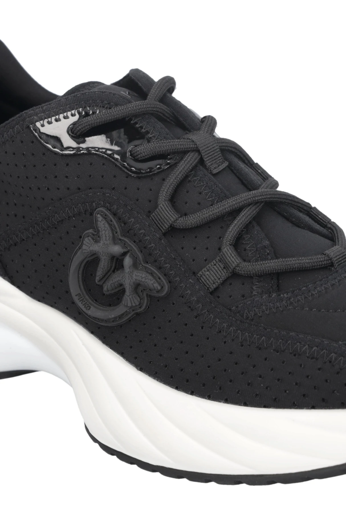 Perforated Ariel sneakers with bird logo Gallery