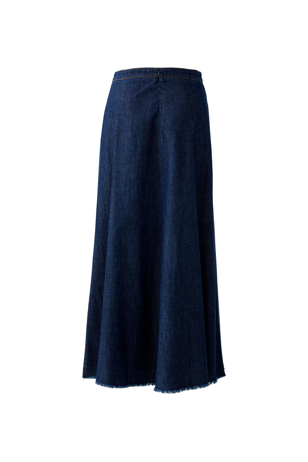 Denim Skirt with Maxi Length & Soft Swinging Hem Gallery
