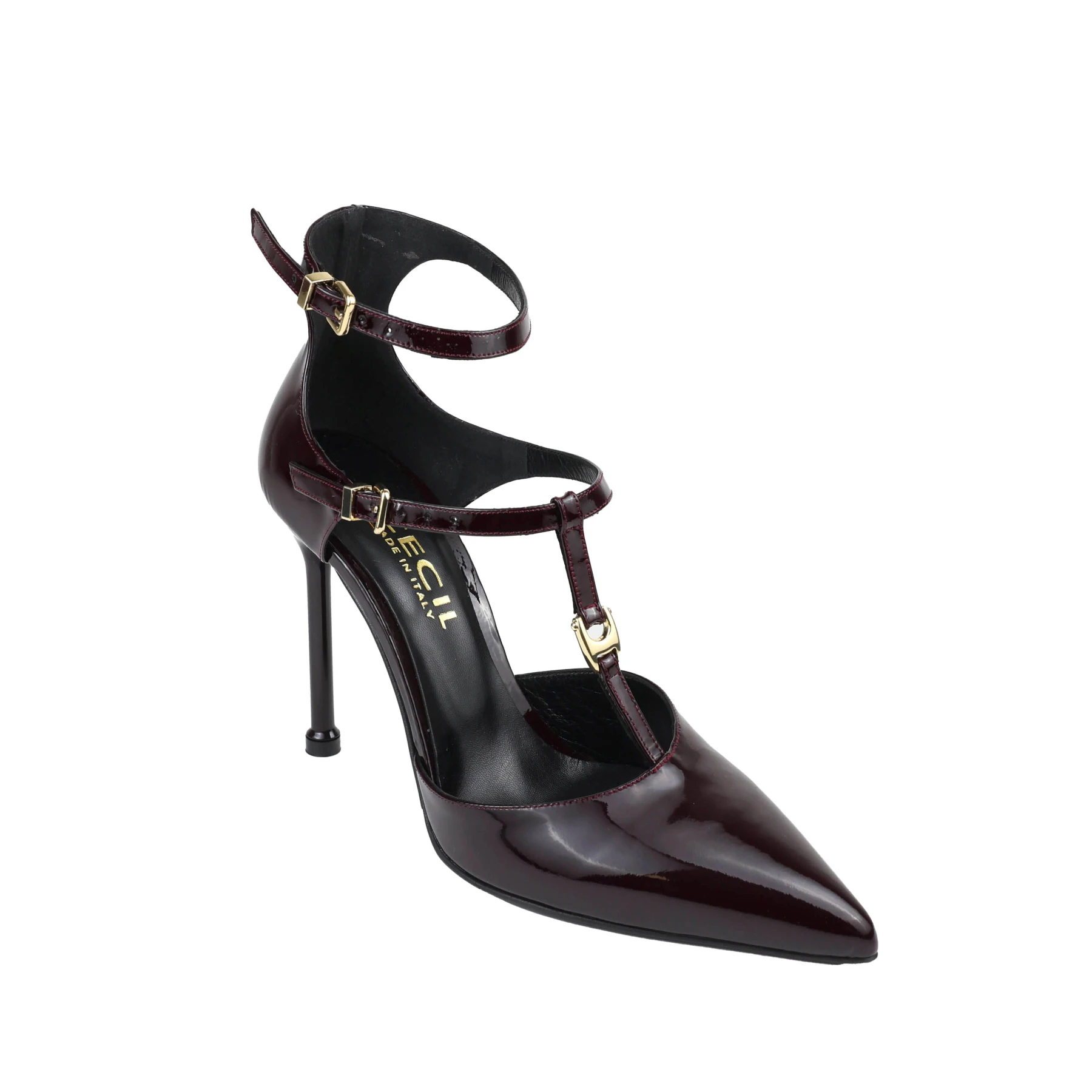 Suede T-Strap Stiletto Heels Pump Gallery