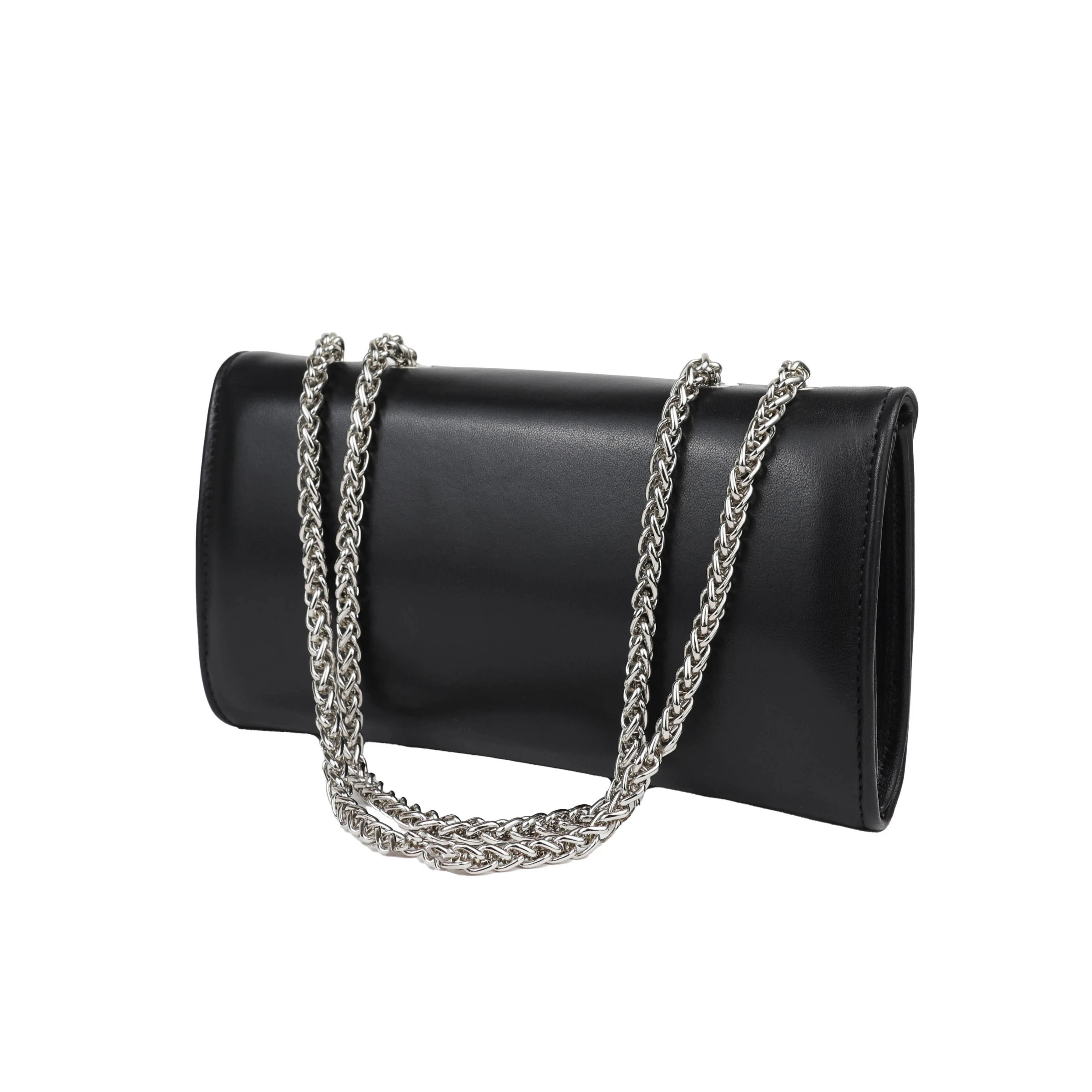 Patent Leather Clutch With Crystal Buckle Gallery