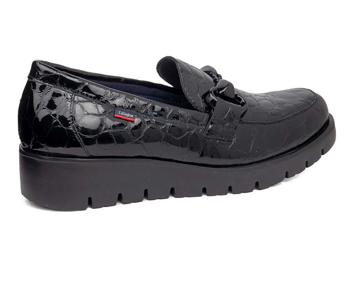 Crocodile-Embossed Platform Loafer Gallery