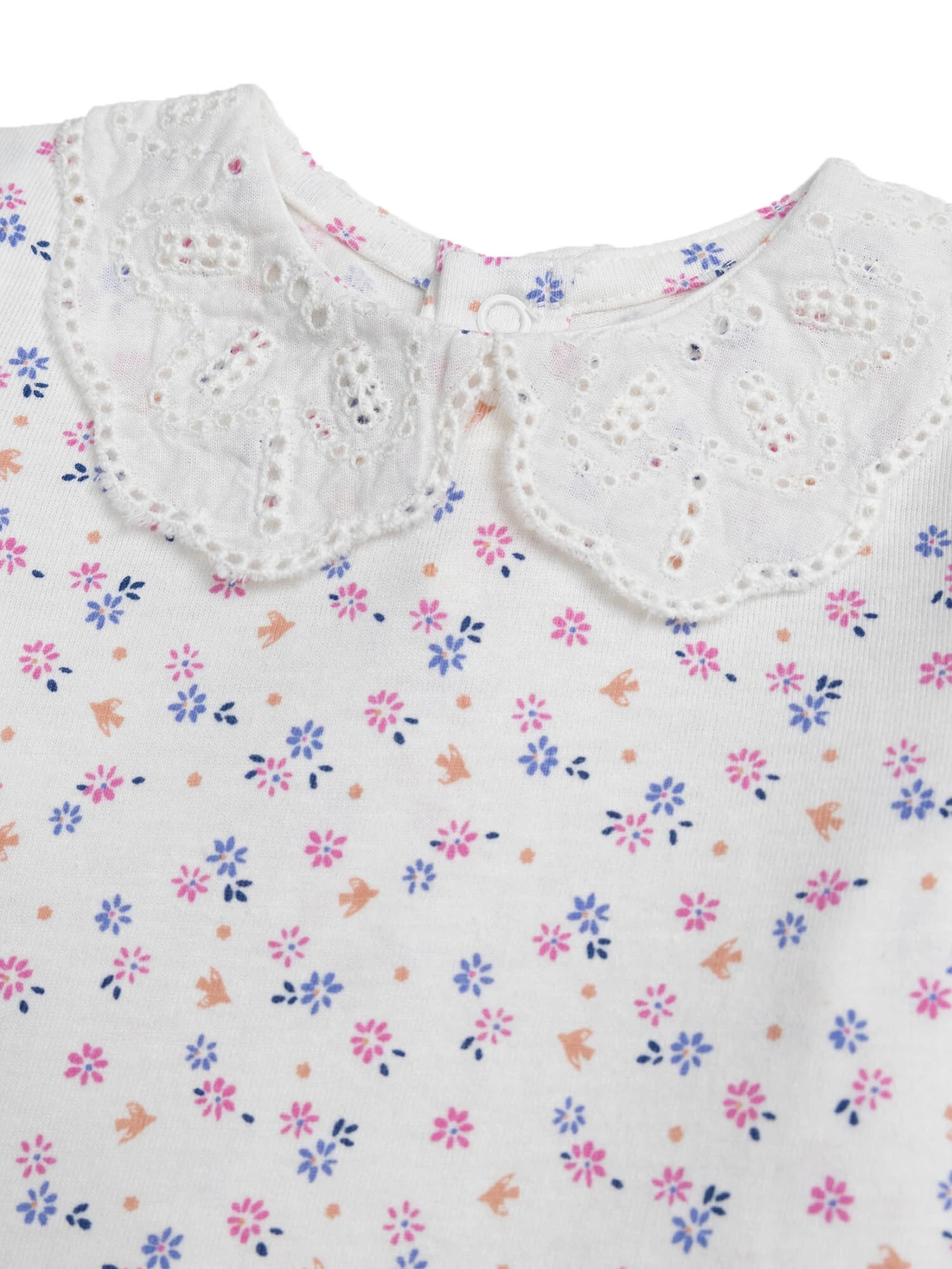 Flower-patterned Long Sleeves Top Gallery