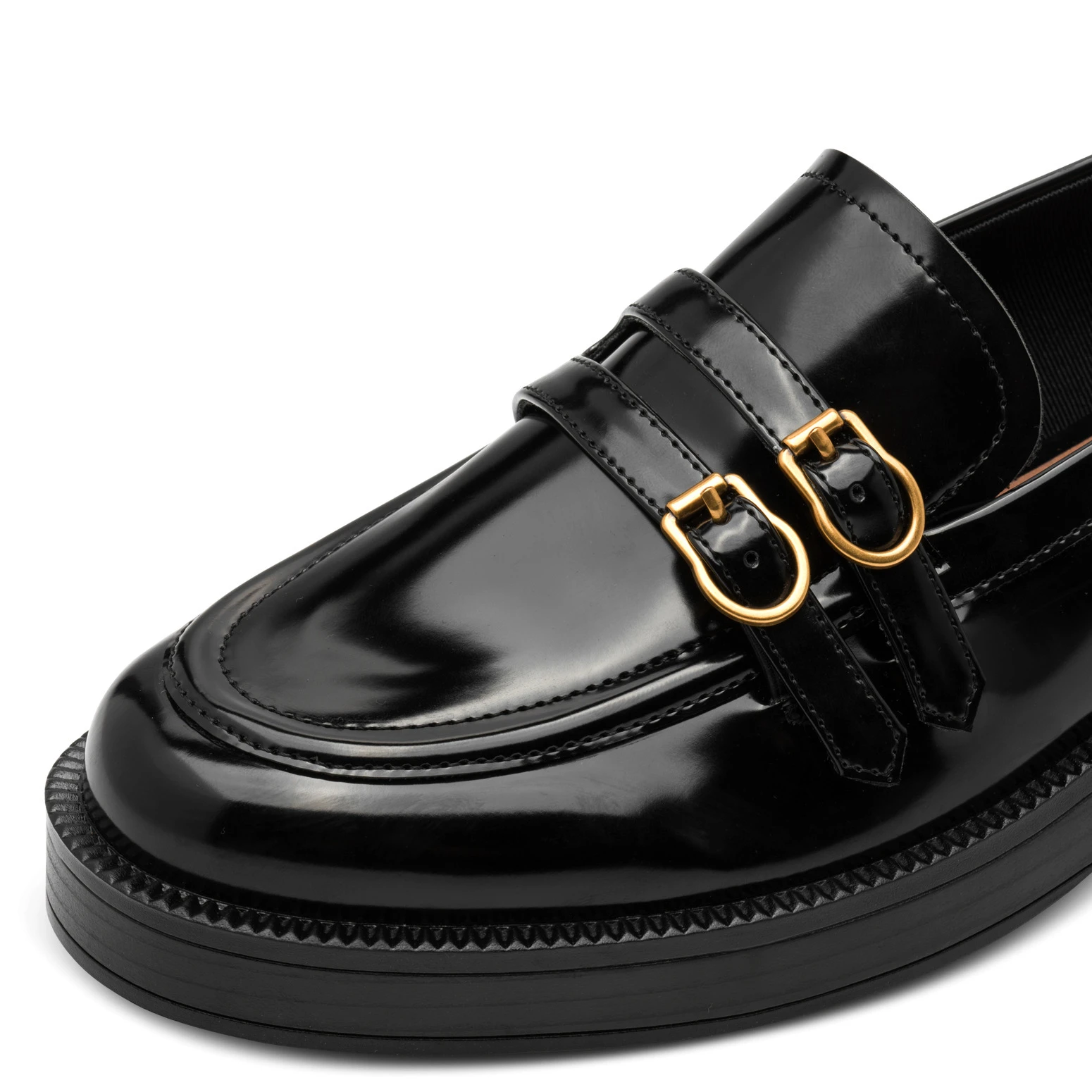 Patent Loafers with Buckle Detail Gallery