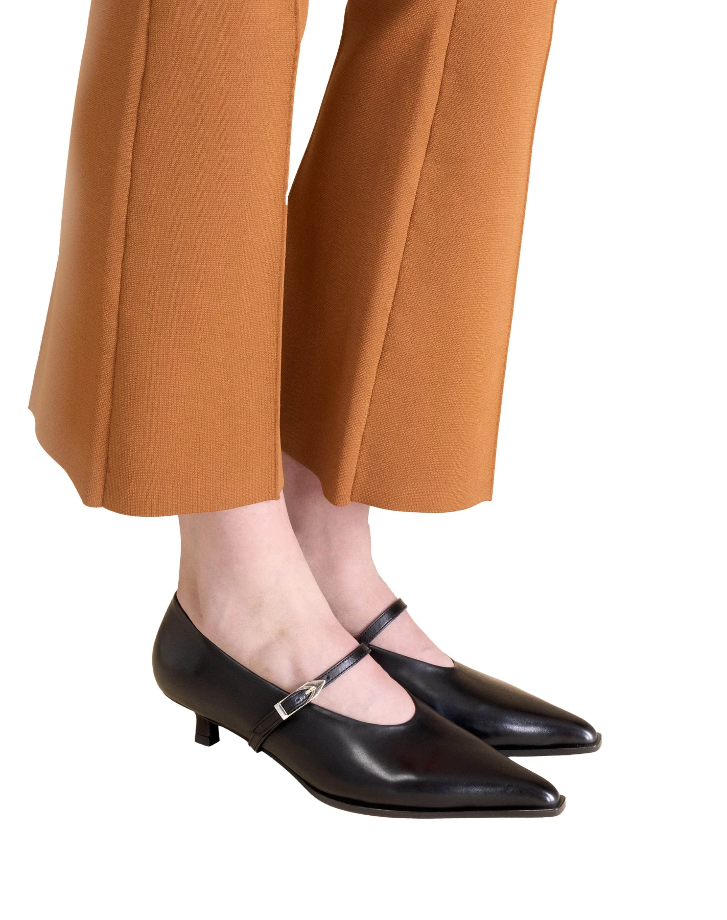 Pointed-Toe Mary Jane Heeled Pump Gallery