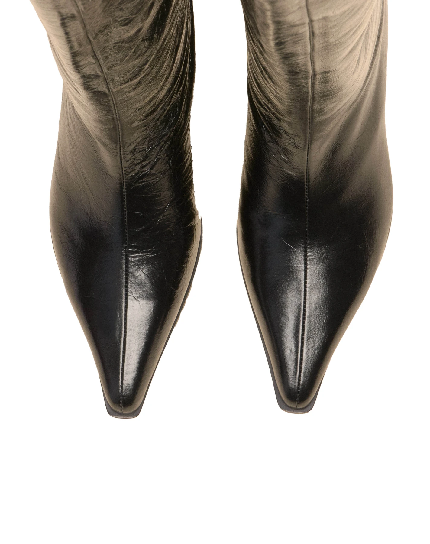 Kitten Heel Leather Knee-High Boots Gallery