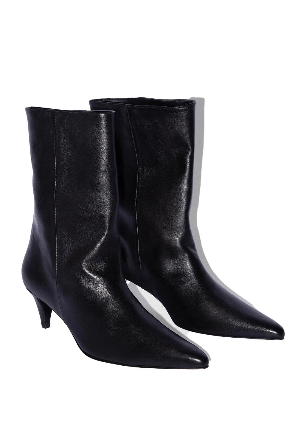Kitten Heel Pointed-toe Mid Length Boots Gallery