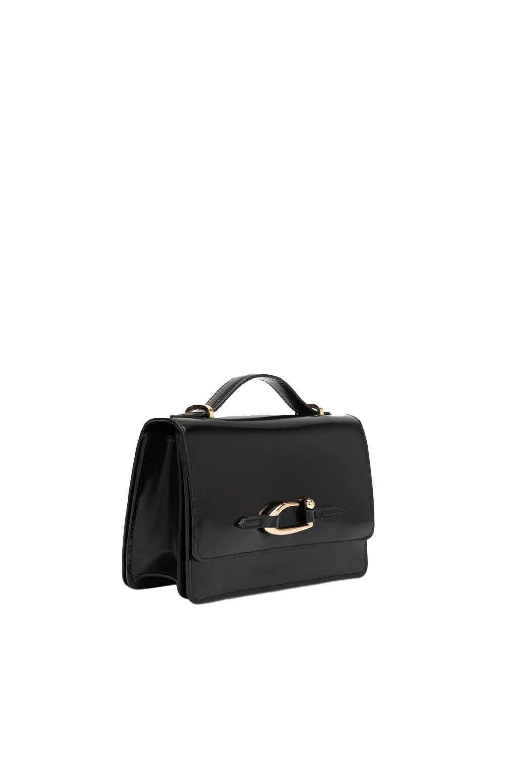 Sleek Minimalist Leather Handbag with Unique Clasp Gallery