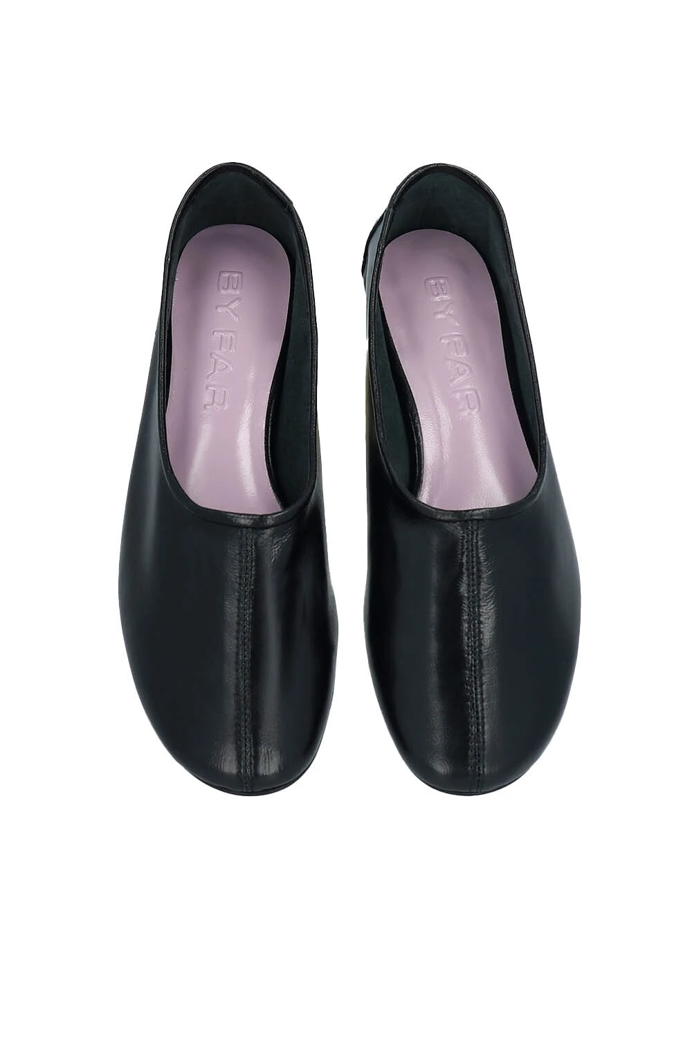 Round Toe Leather Ballerina Gallery