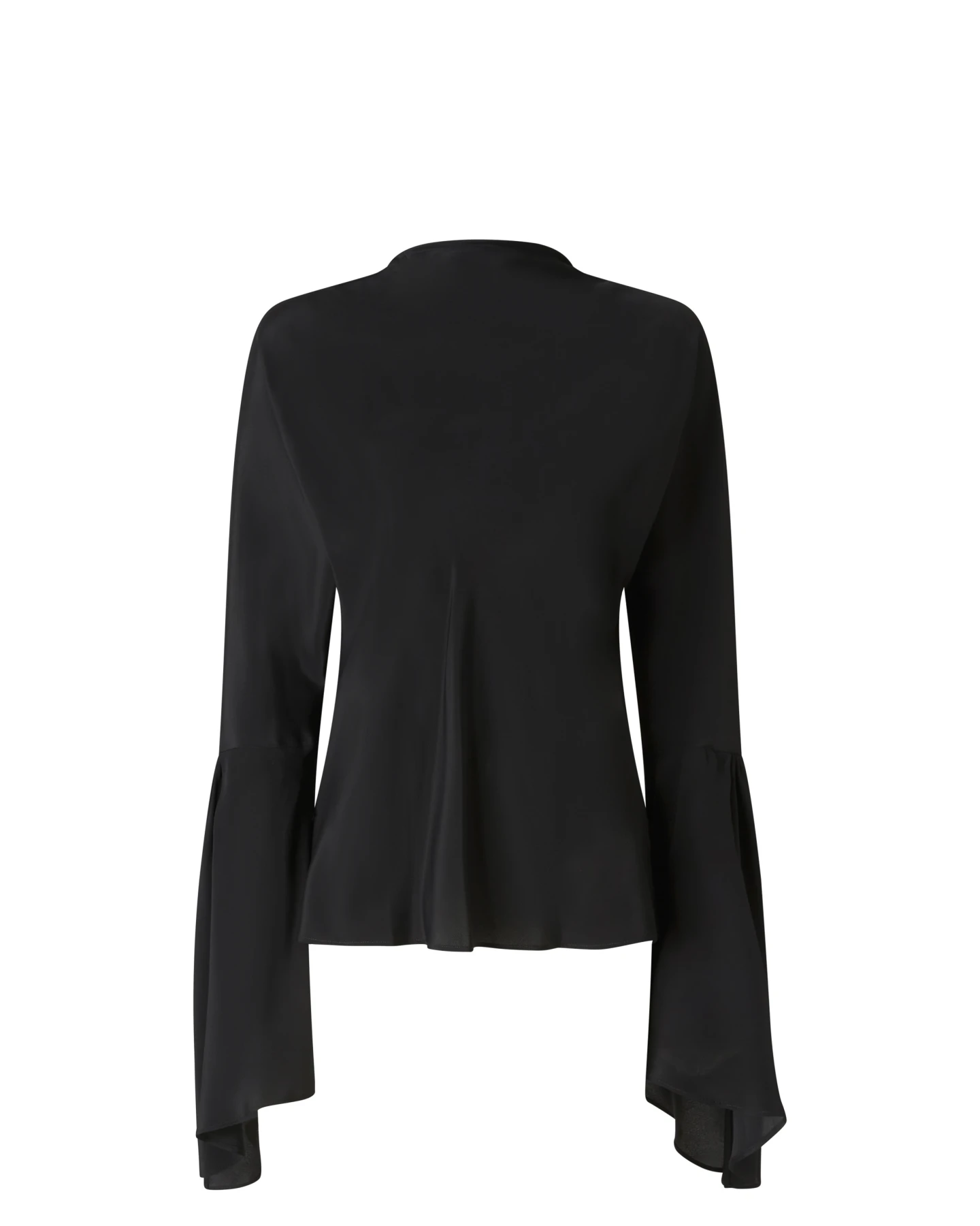 Crepe de Chine Blouse with Rear Neckline Gallery