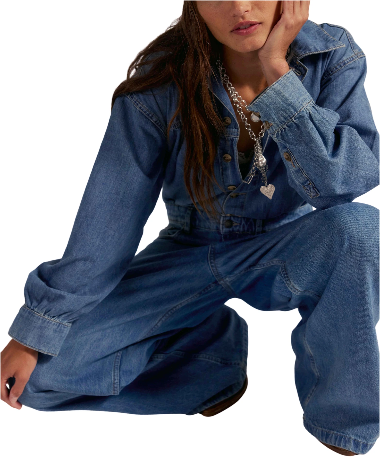 Carpe Denim Long Sleeves Overall Gallery