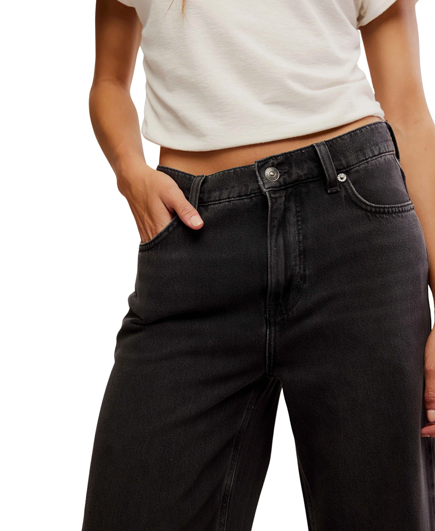 Stride Straight Cut Wide Jeans Gallery