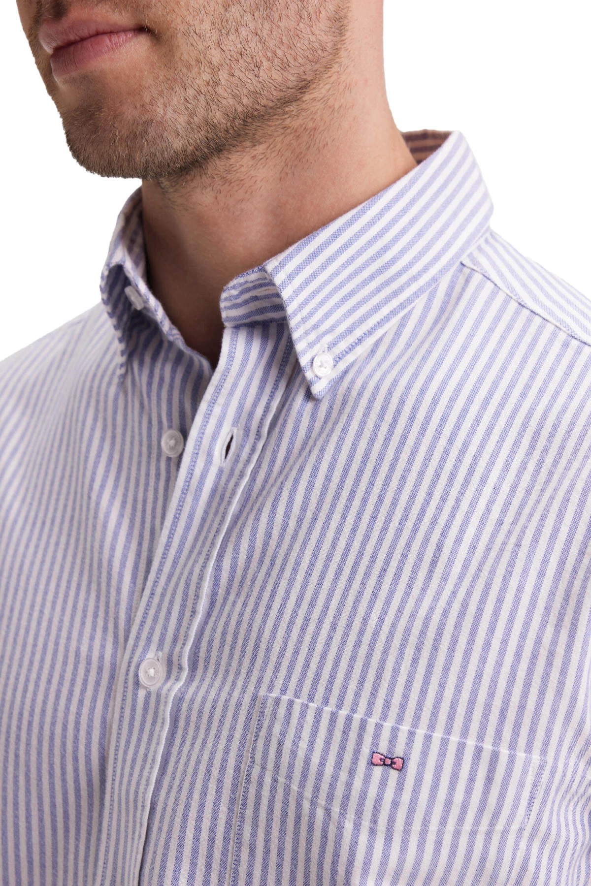 Straight-cut Striped Cotton Poplin Shirt Gallery