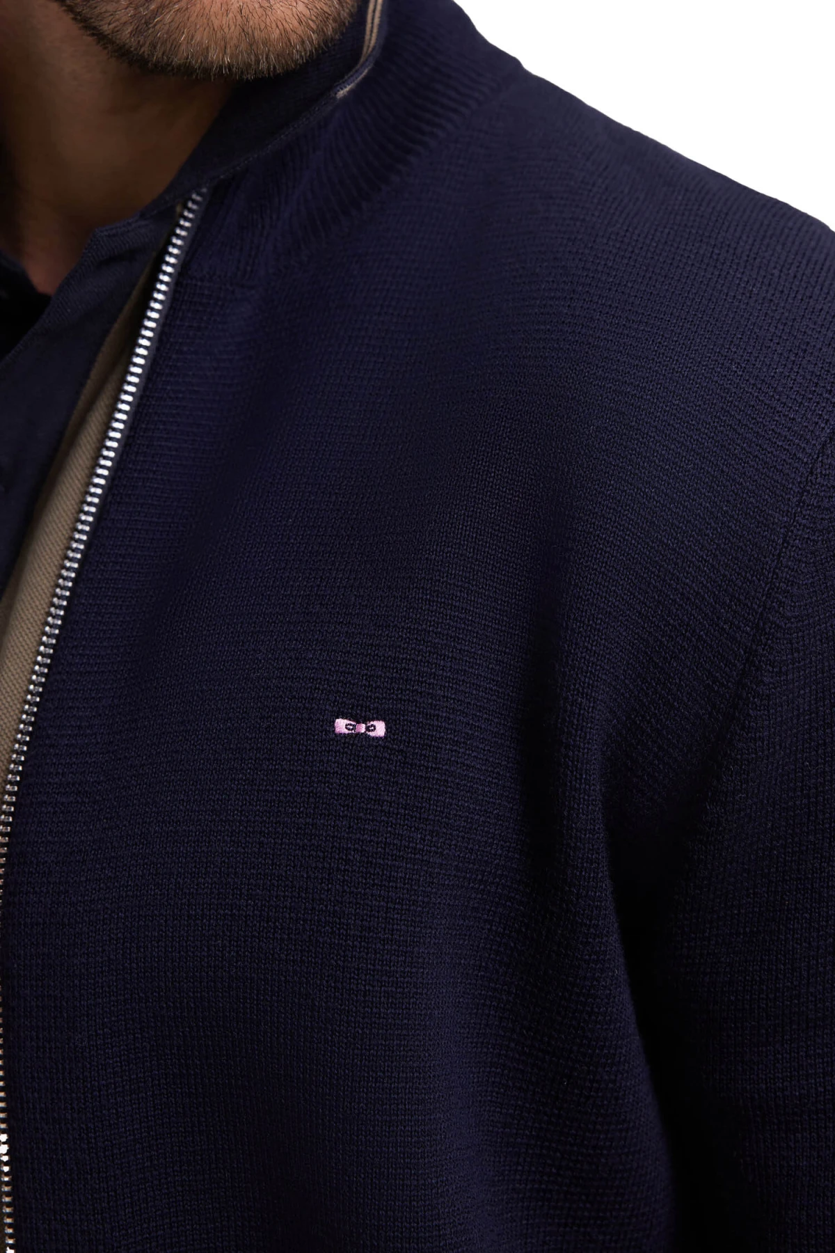 Straight cut  Merino Wool Cardigan Gallery