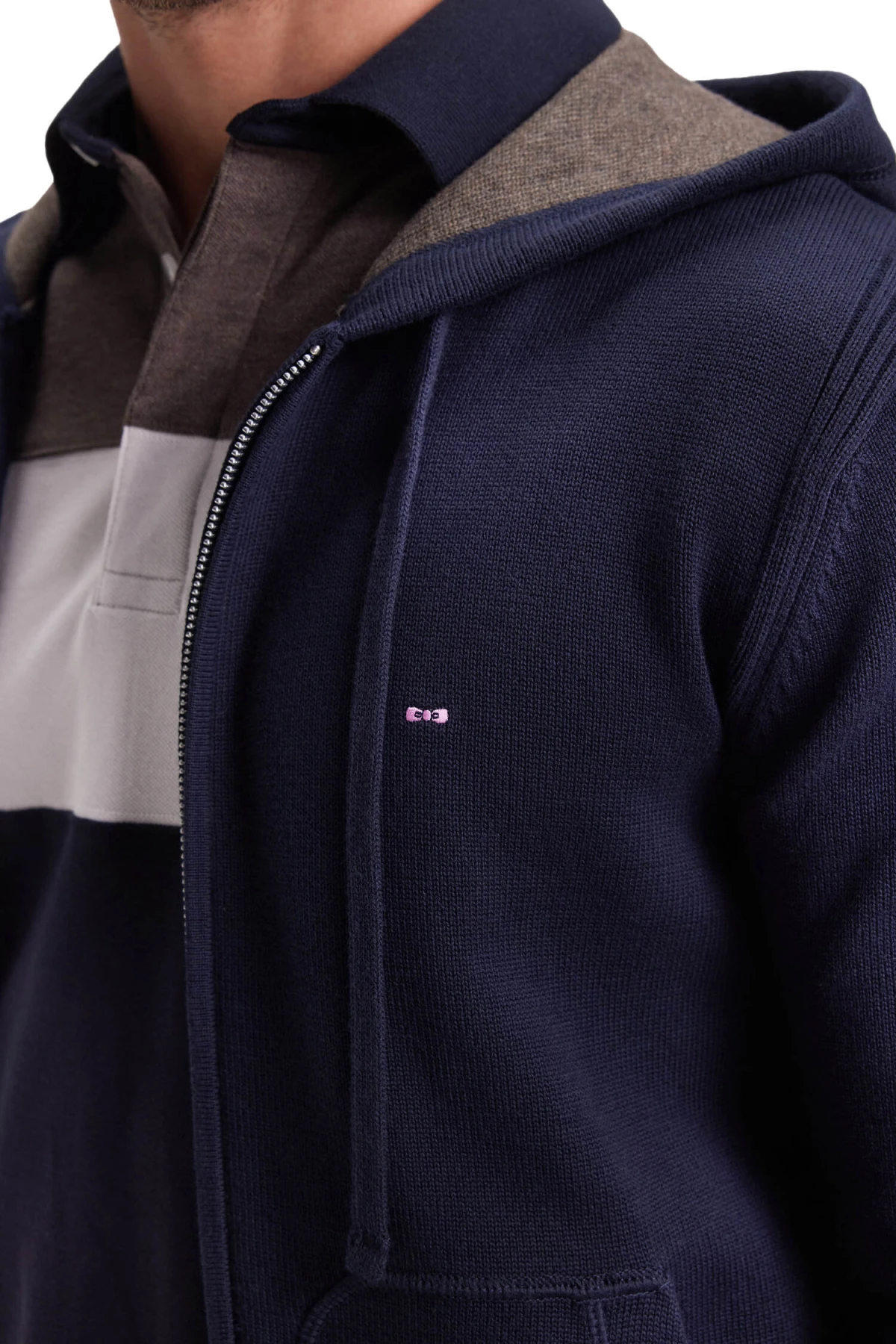 Straight Cut Cotton Zip-up Hoodie Gallery