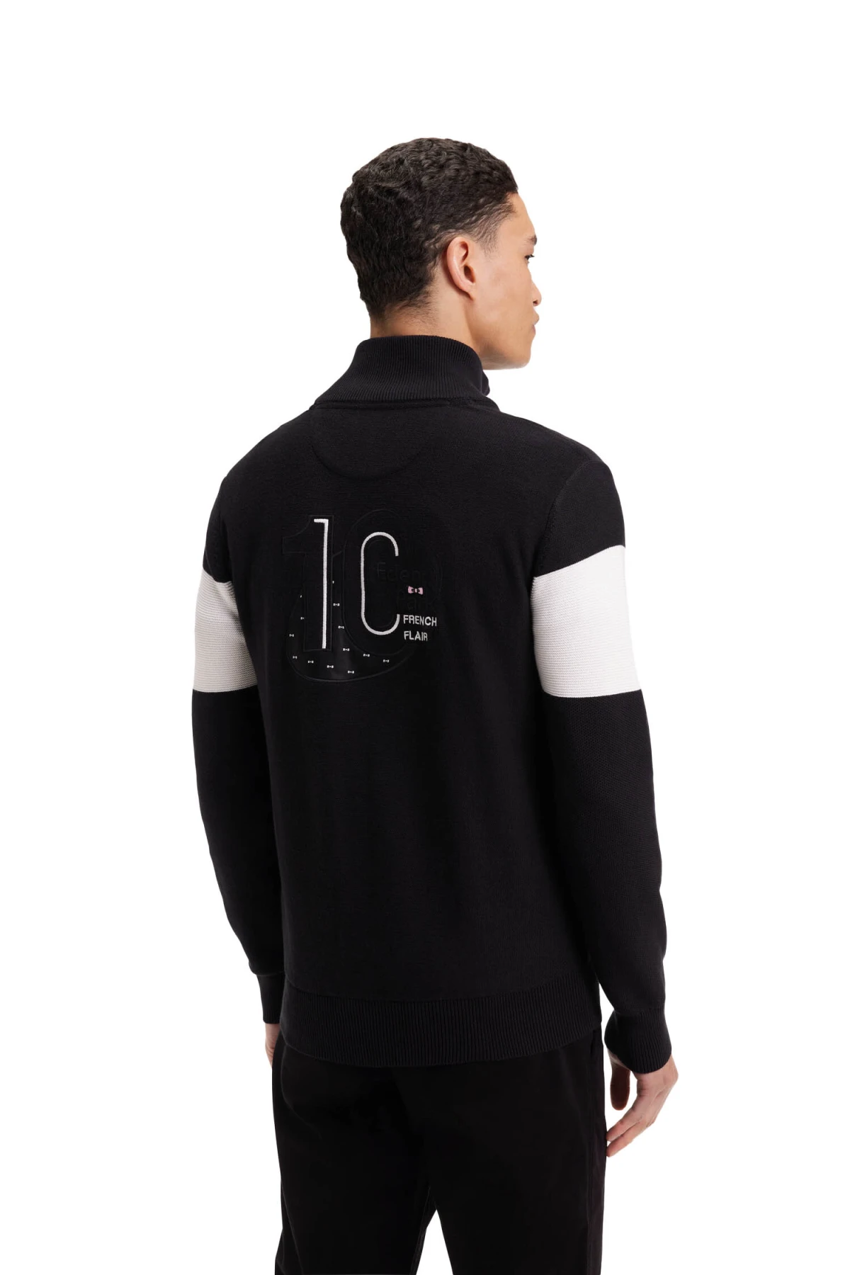 Cotton Crew Neck Sweater with Back Embroidery Gallery