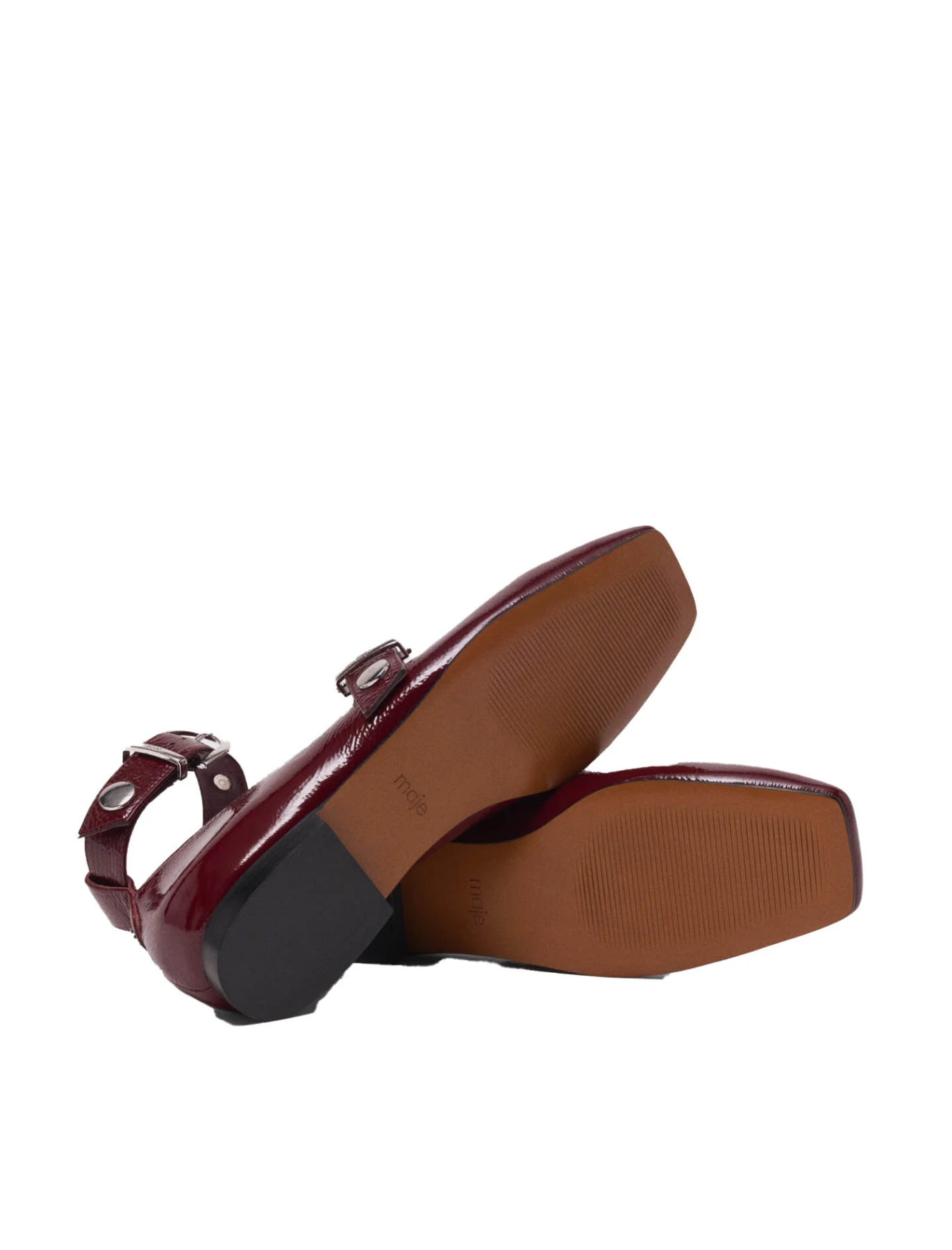 Studded Leather Mary Jane Ballerinas Gallery