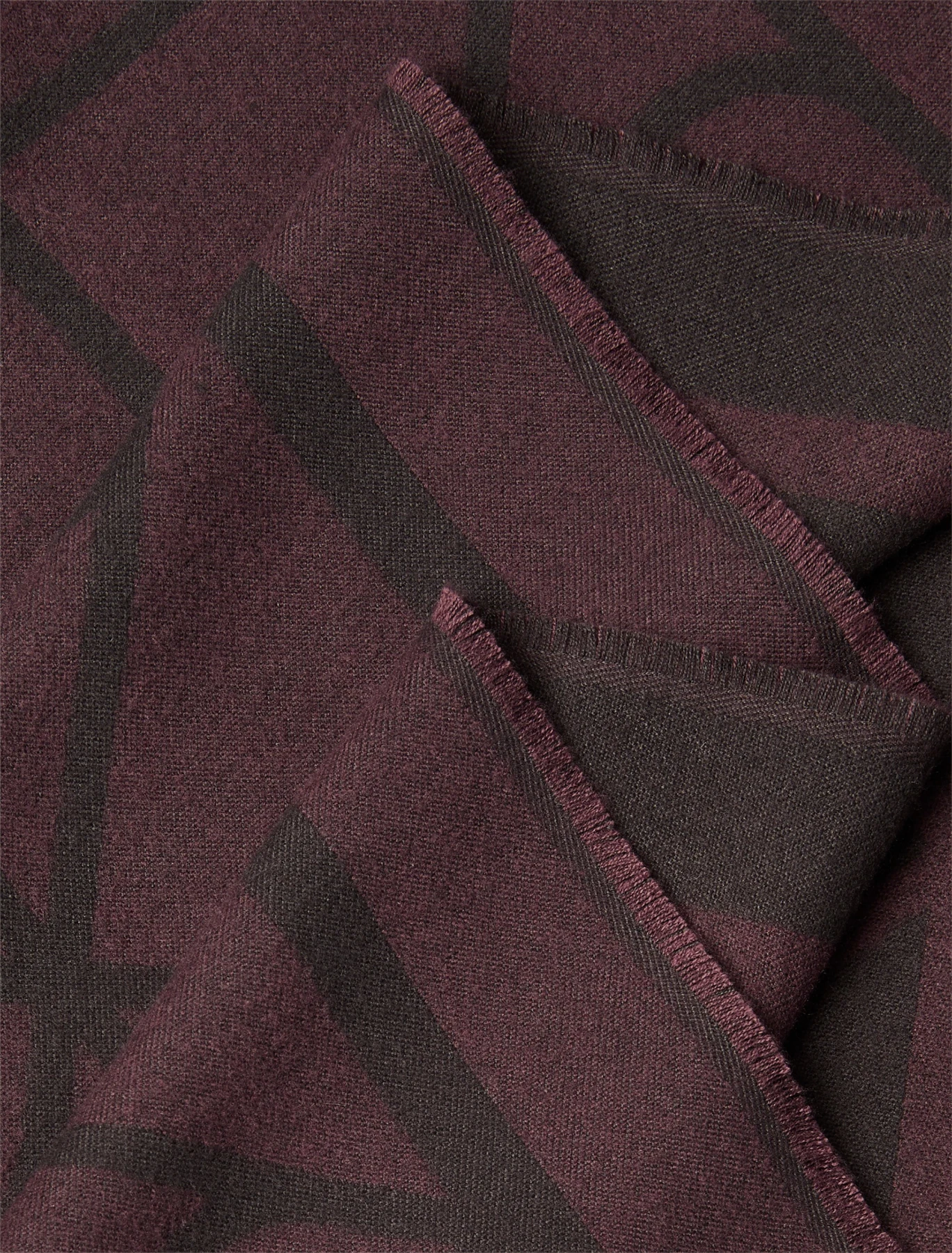 Soft Two-Tone Emblem Logo Scarf Gallery