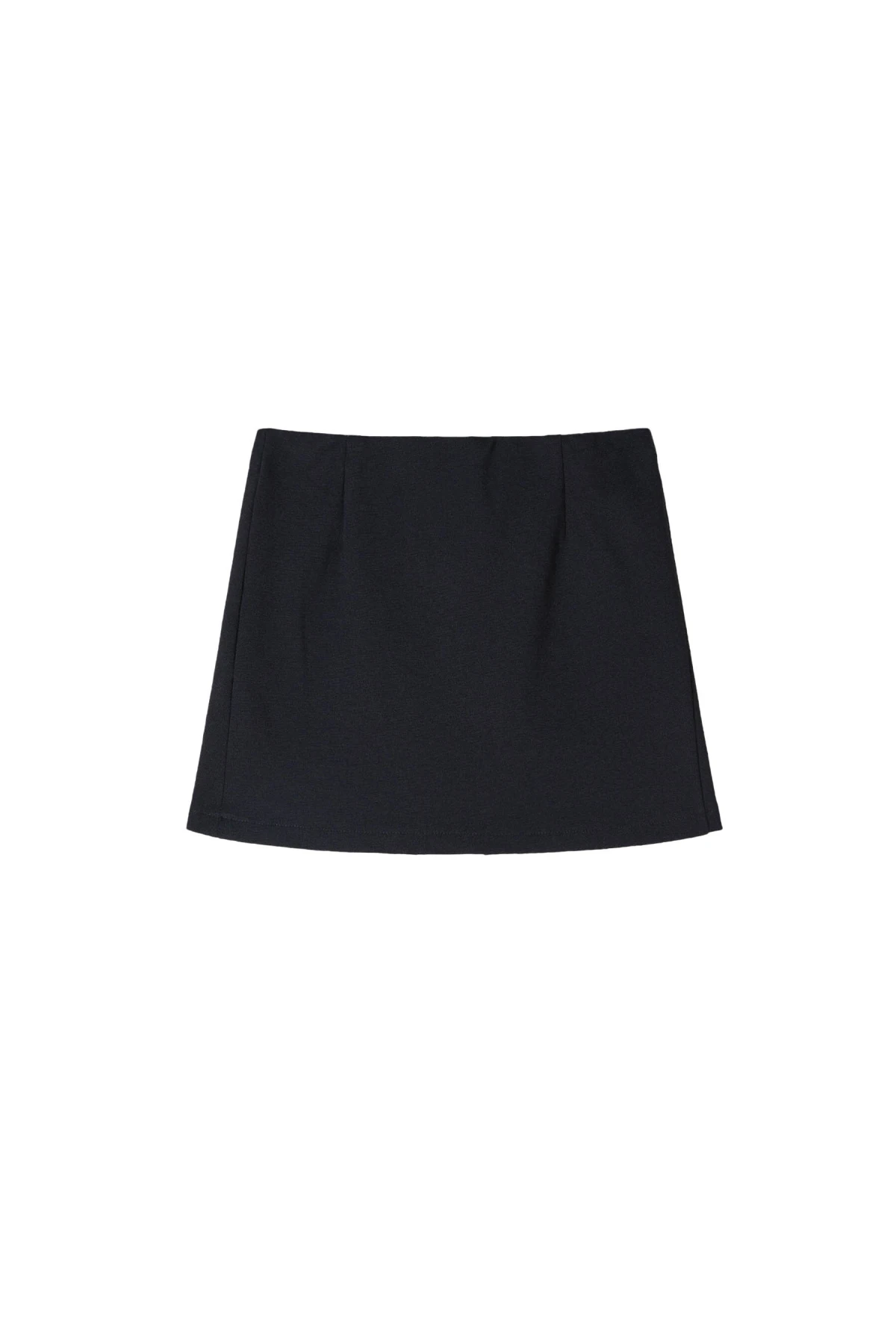 Pleated Mini-Skirt with Chain Accent Gallery