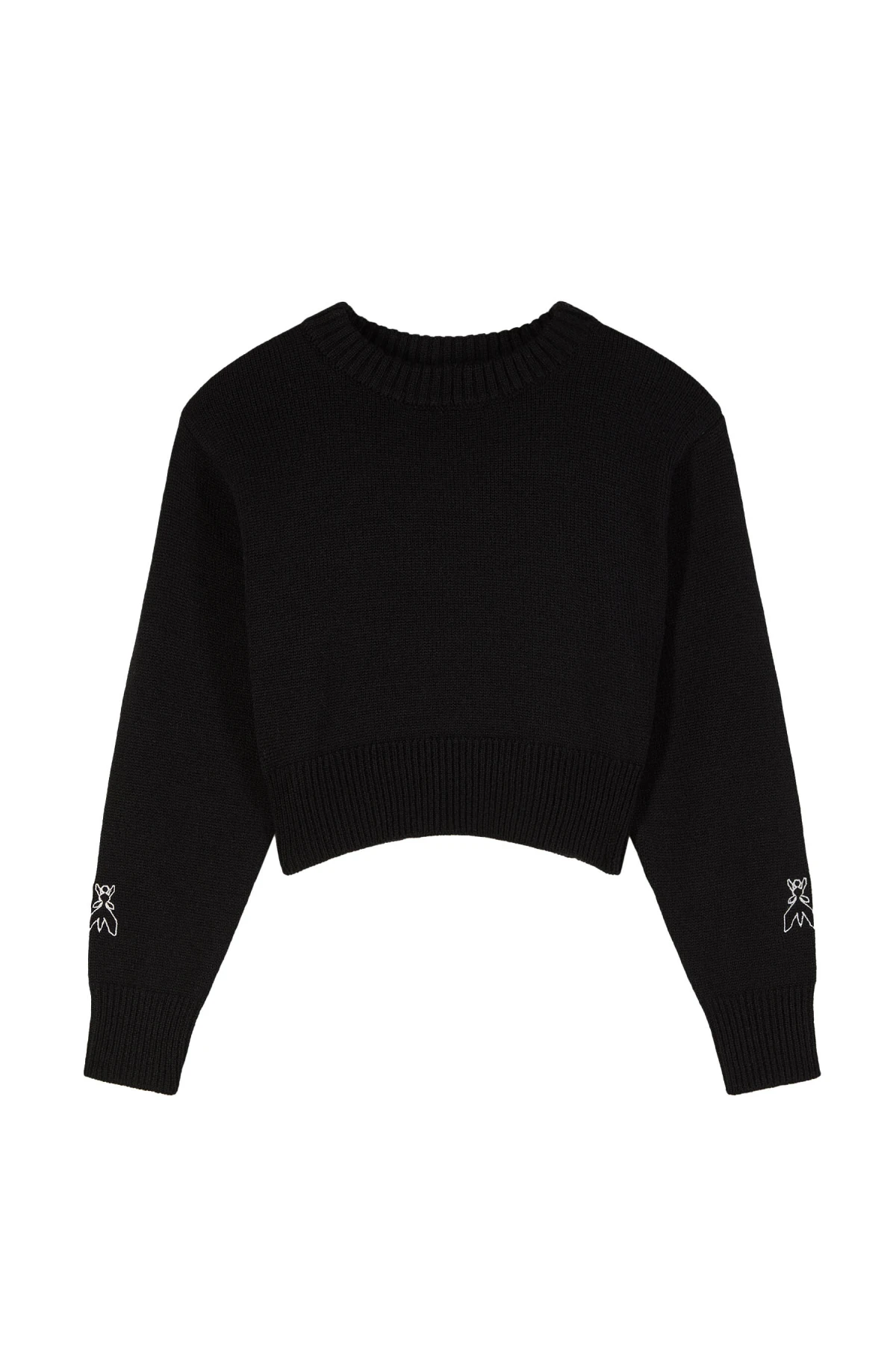 Knit Sweater with Embroidered Cuffs Gallery