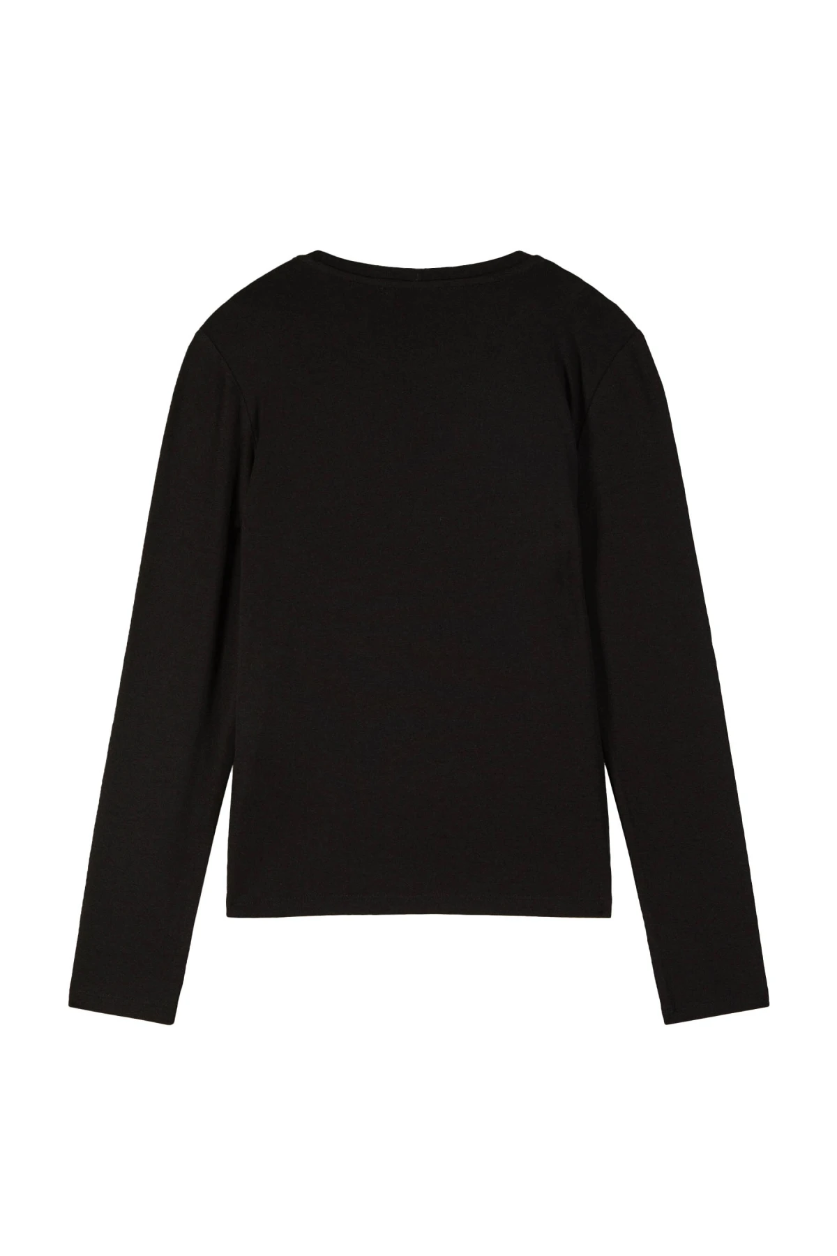 Regular Fit Long Sleeve Top with Embellished Logo Gallery