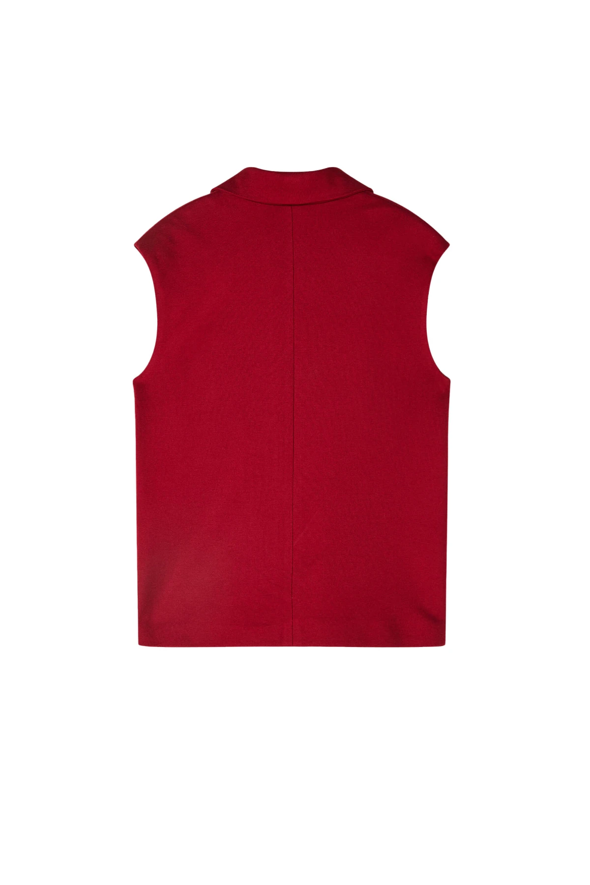 Tailored Sleeveless Blazer Vest with Chain Detail Gallery