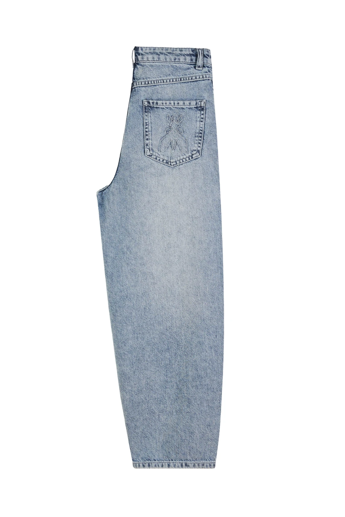 Relaxed Fit Wide-Leg Distressed Jeans Gallery