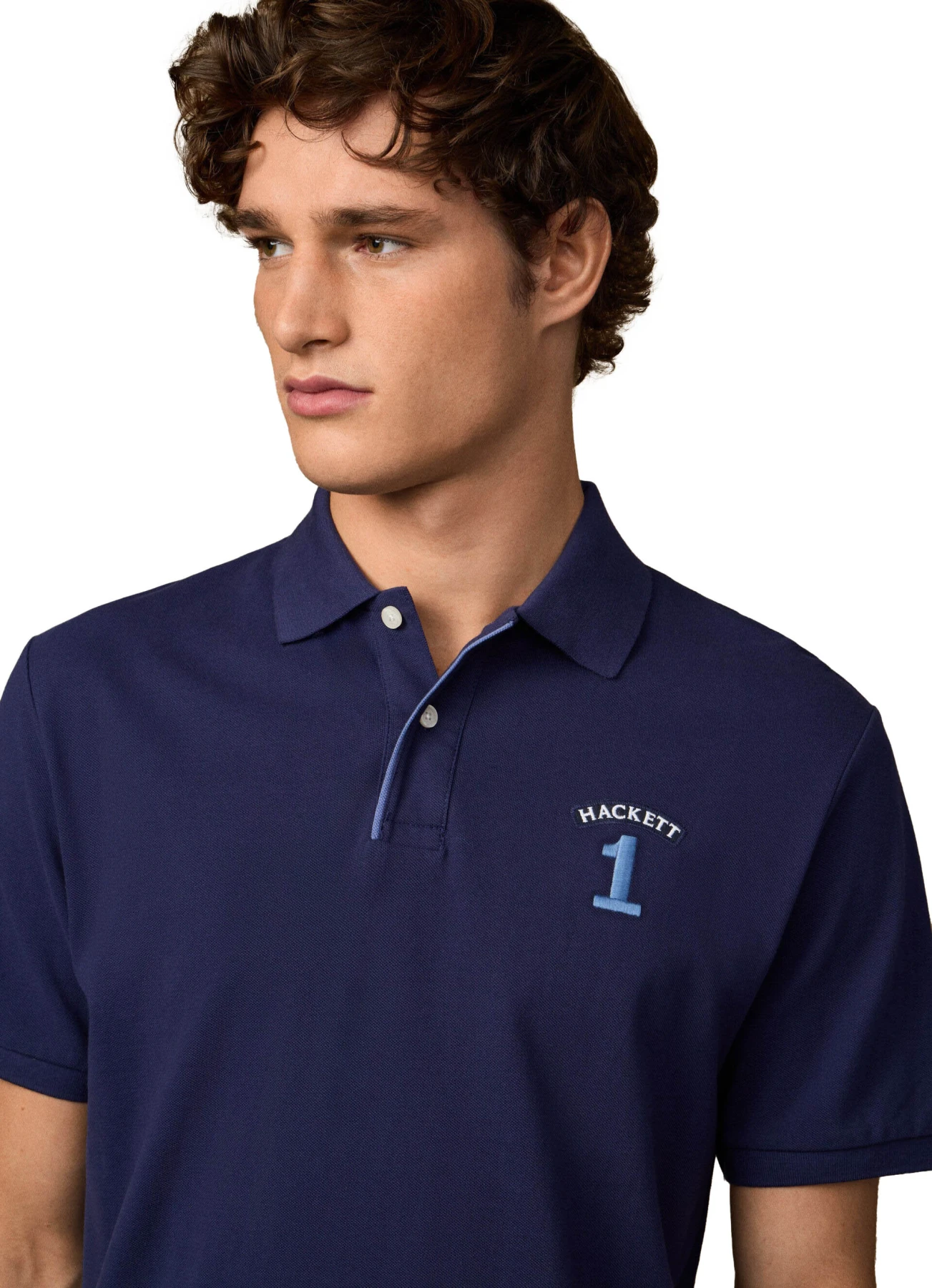 Short Sleeve Piqué Polo with Contrast Placket Gallery