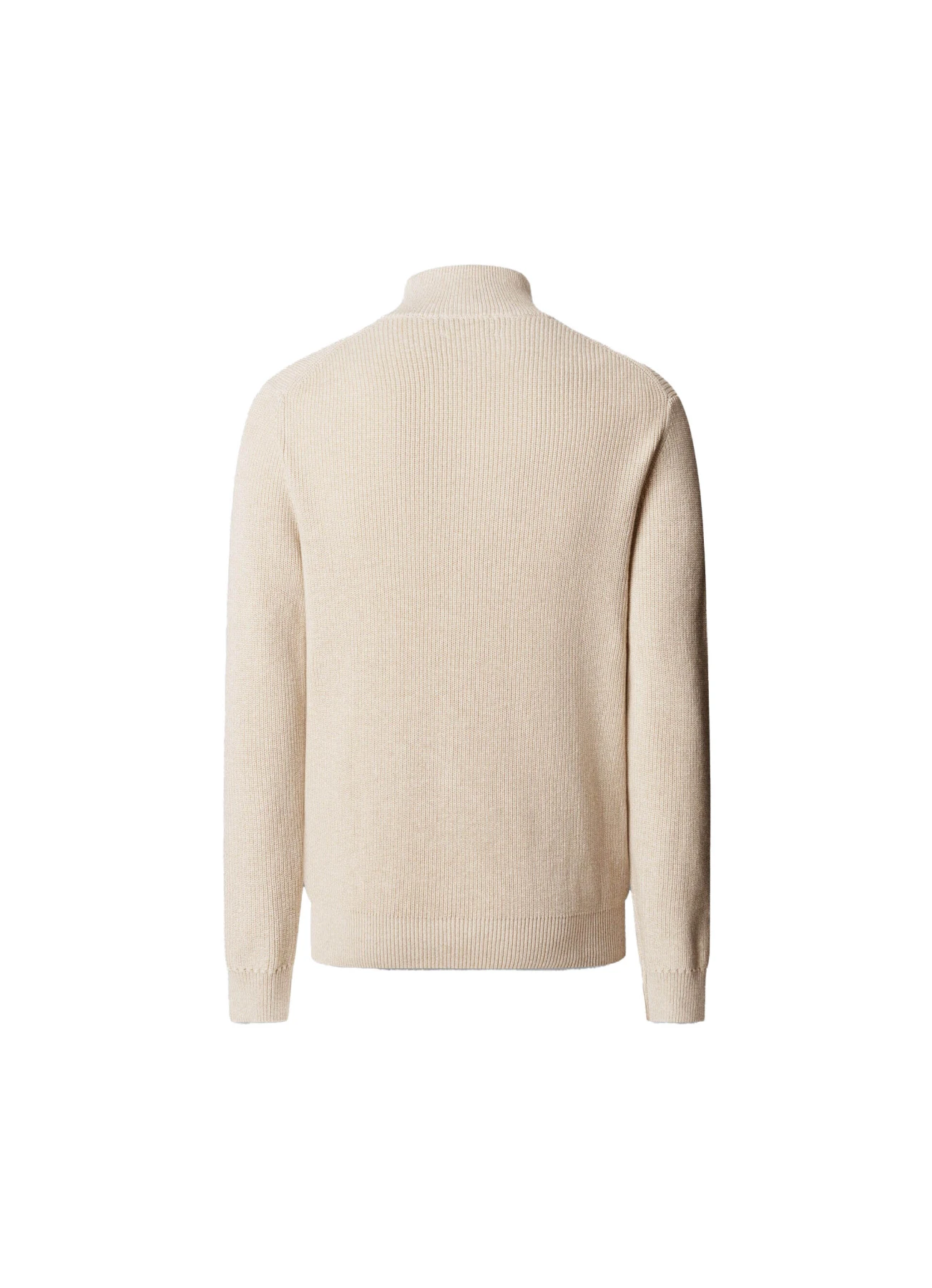 Cotton-cashmere Ribbed Quarter Zip Jumper Gallery