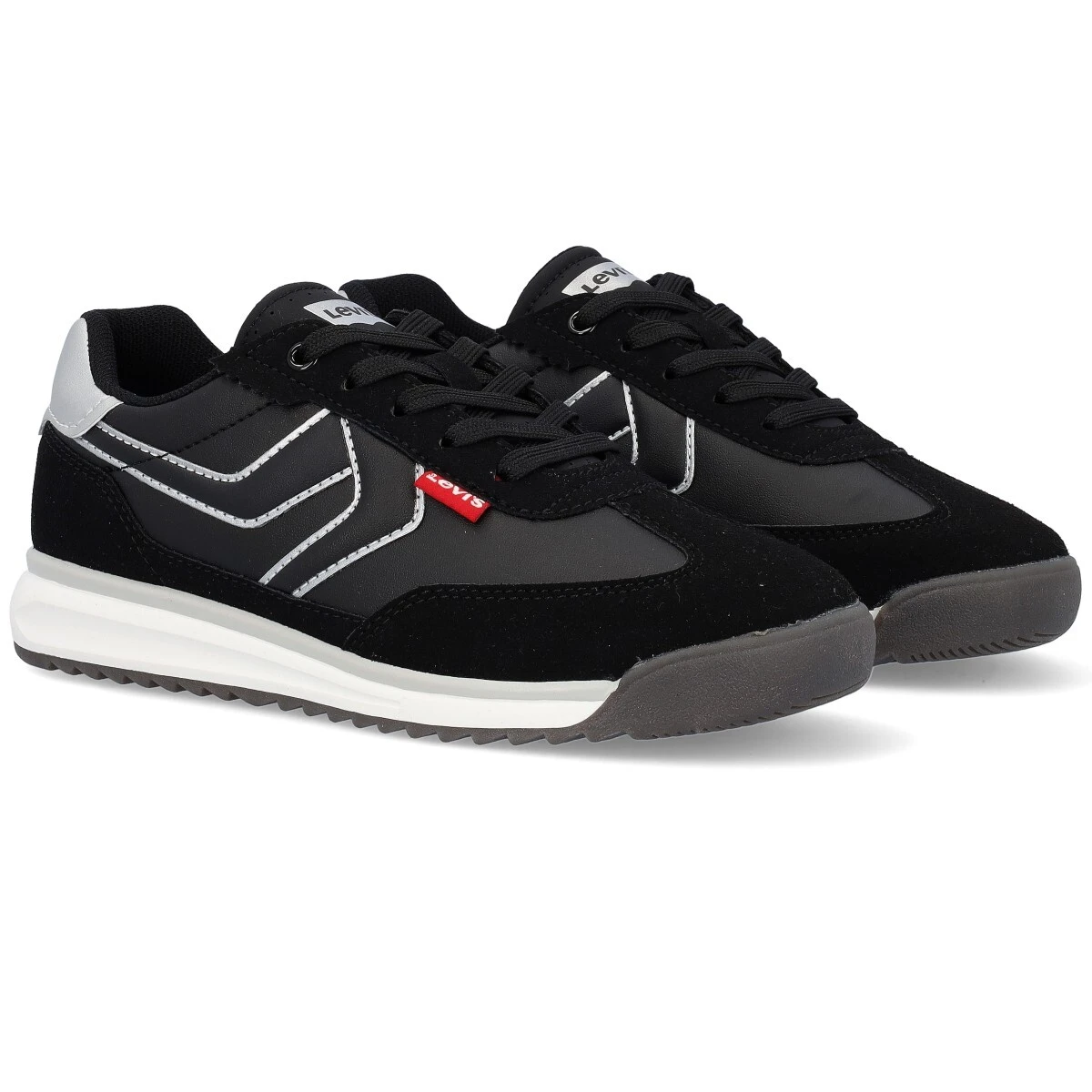 Low-Top Casual Sneakers with Suede Accents - Kids Gallery