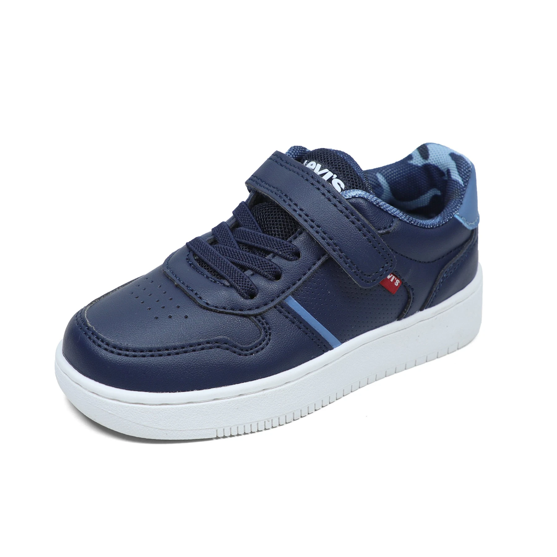 Hook-and-Loop Fastener with Patterned Liner Sneakers - Kids Gallery