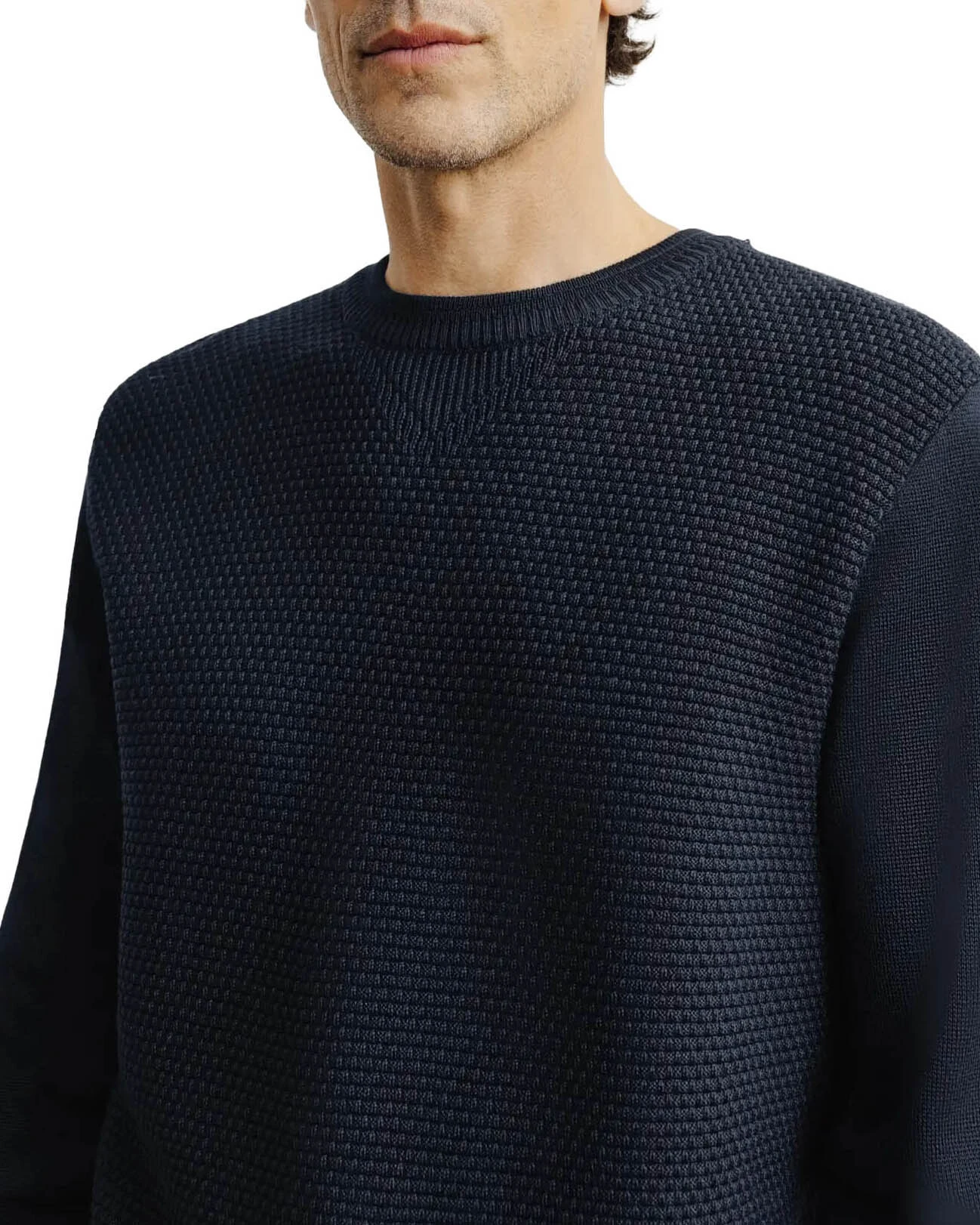 Textured Crewneck Sweater Gallery