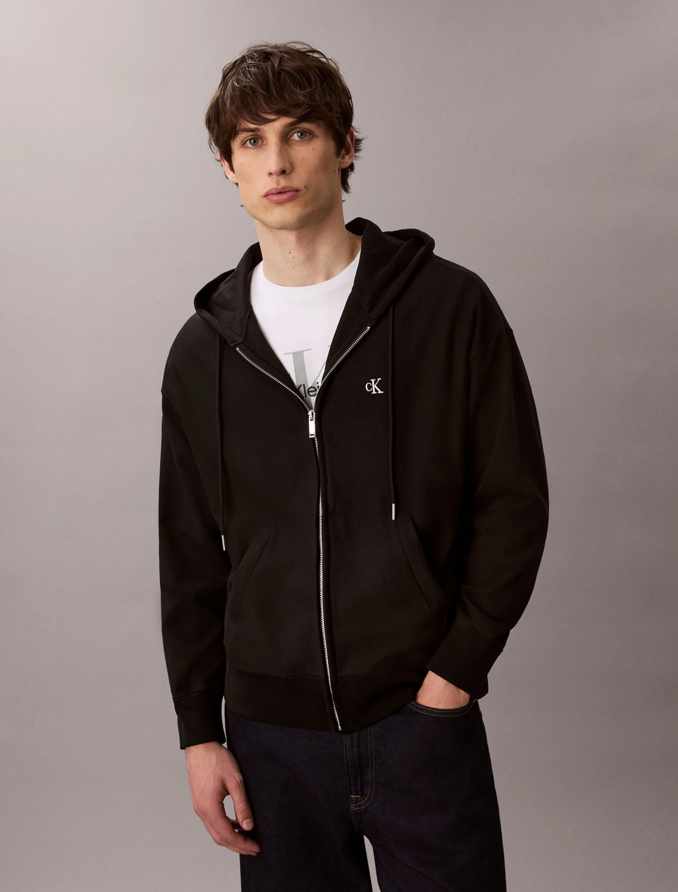 Premium Terry Relaxed Zip Hoodie Gallery